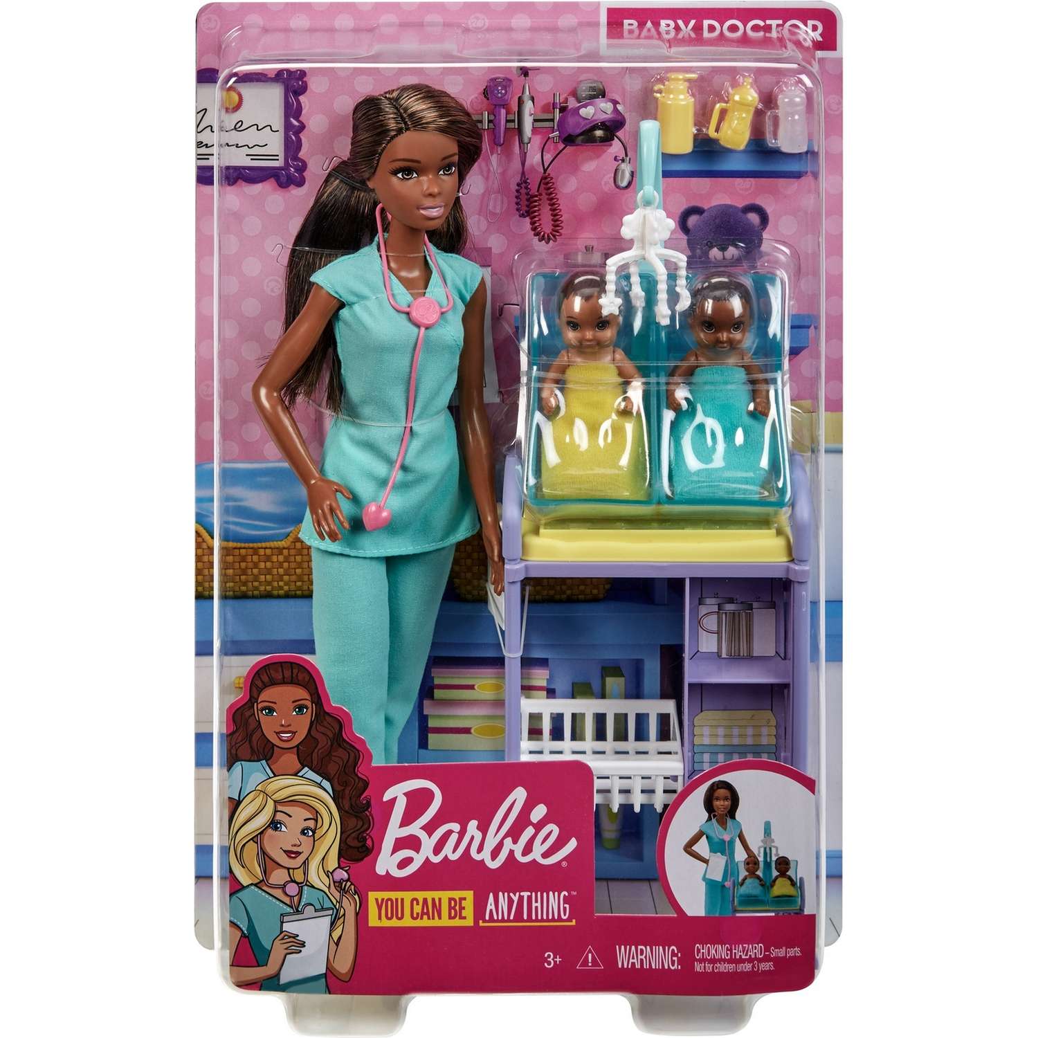 Набор игровой Barbie Кем быть Детский доктор Брюнетка GKH24 DHB63 - фото 2