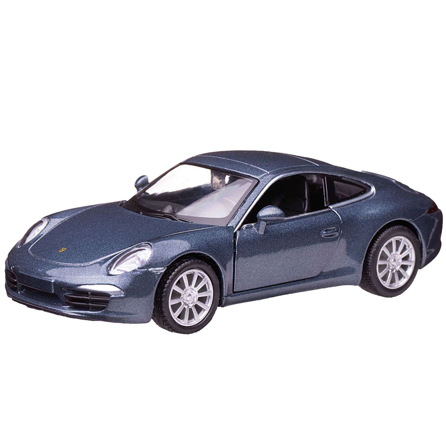 Машина металлическая Uni-Fortune Porsche 911 Carrea S синий металлик цвет двери открываются 554010-BLU - фото 1