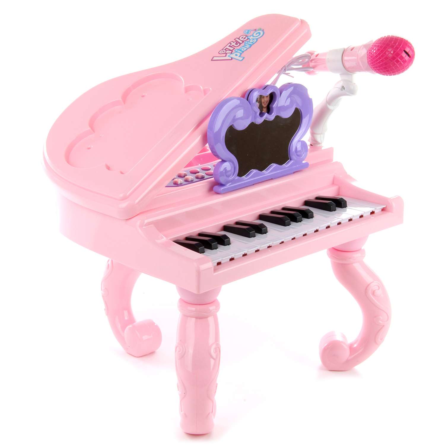 Музыкальная игрушка Veld Co Пианино с микрофоном на батарейках Юный артист - фото 6