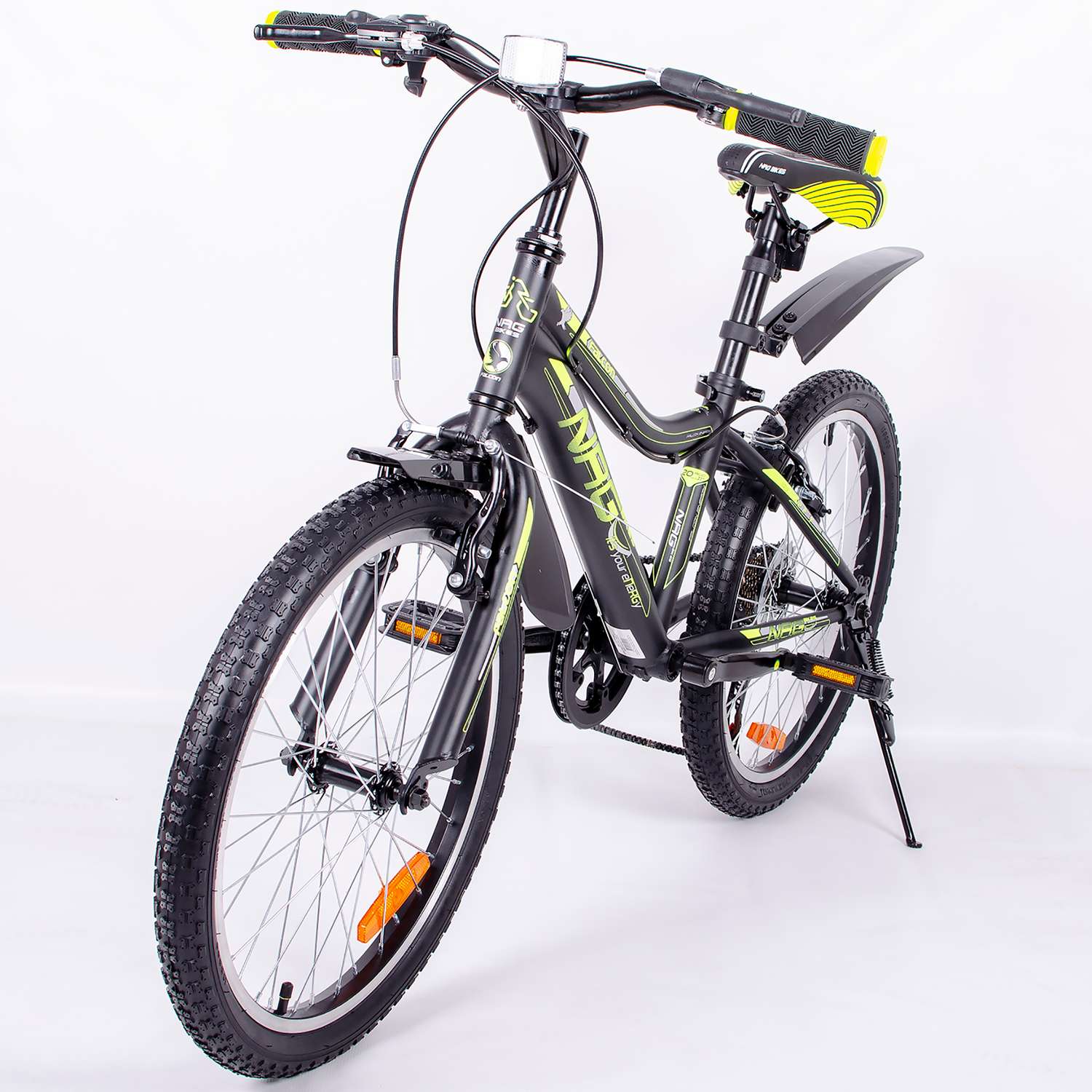 Велосипед NRG BIKES FALCON 20 black-lemon-silver - фото 3