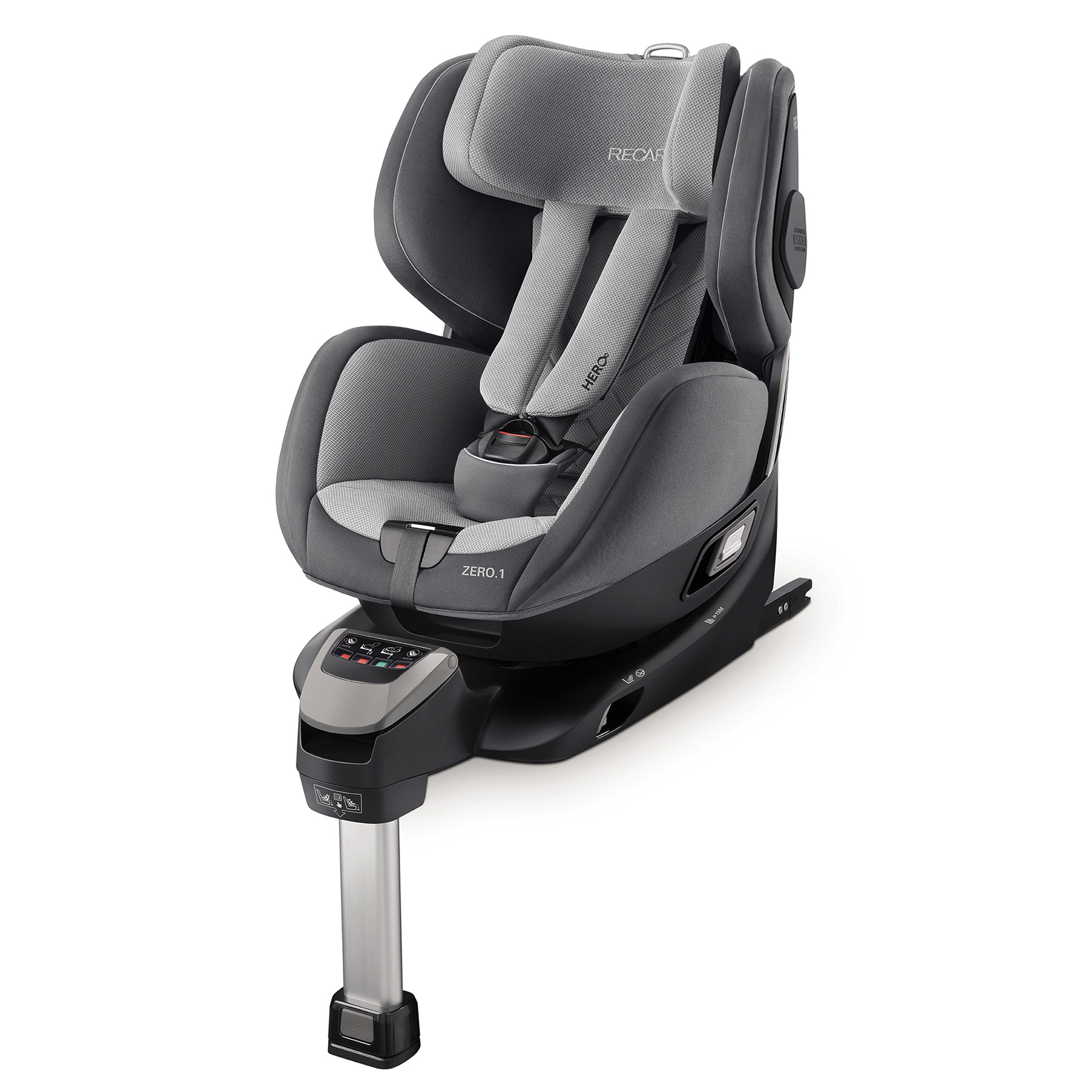 Автокресло детское Recaro Zero 1 IZ Auminium Grey - фото 2