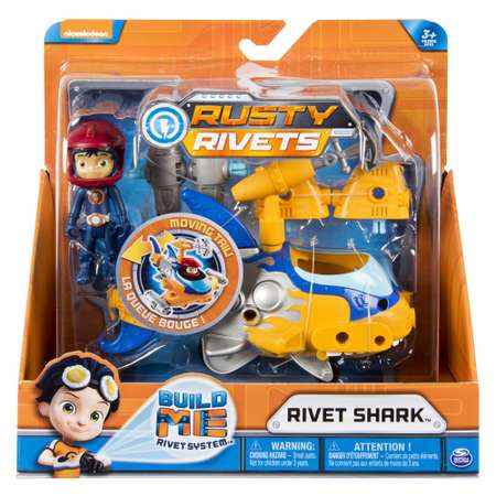 Машинка Rusty Rivets с фигуркой Rivet Shark большая 6044252/20101271