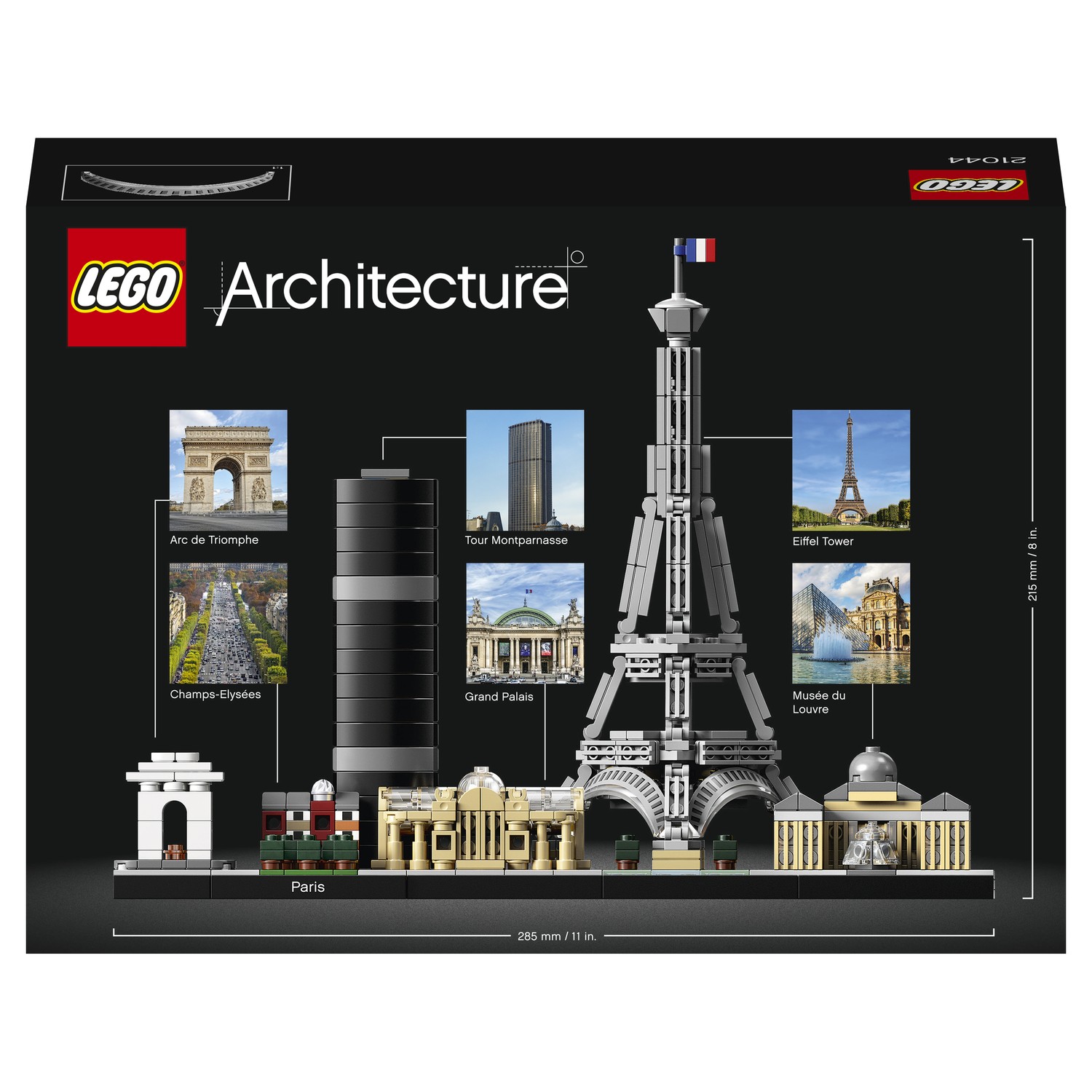 Конструктор LEGO Architecture Париж 21044 купить по цене 3619 ₽ в  интернет-магазине Детский мир