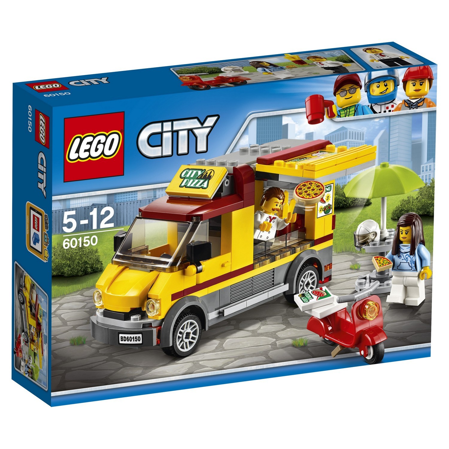 Конструктор LEGO City Great Vehicles Фургон-пиццерия (60150) купить по цене  199 ₽ в интернет-магазине Детский мир