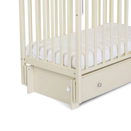 Детская кроватка СКВ Березка прямоугольная, универсальный маятник (бежевый)