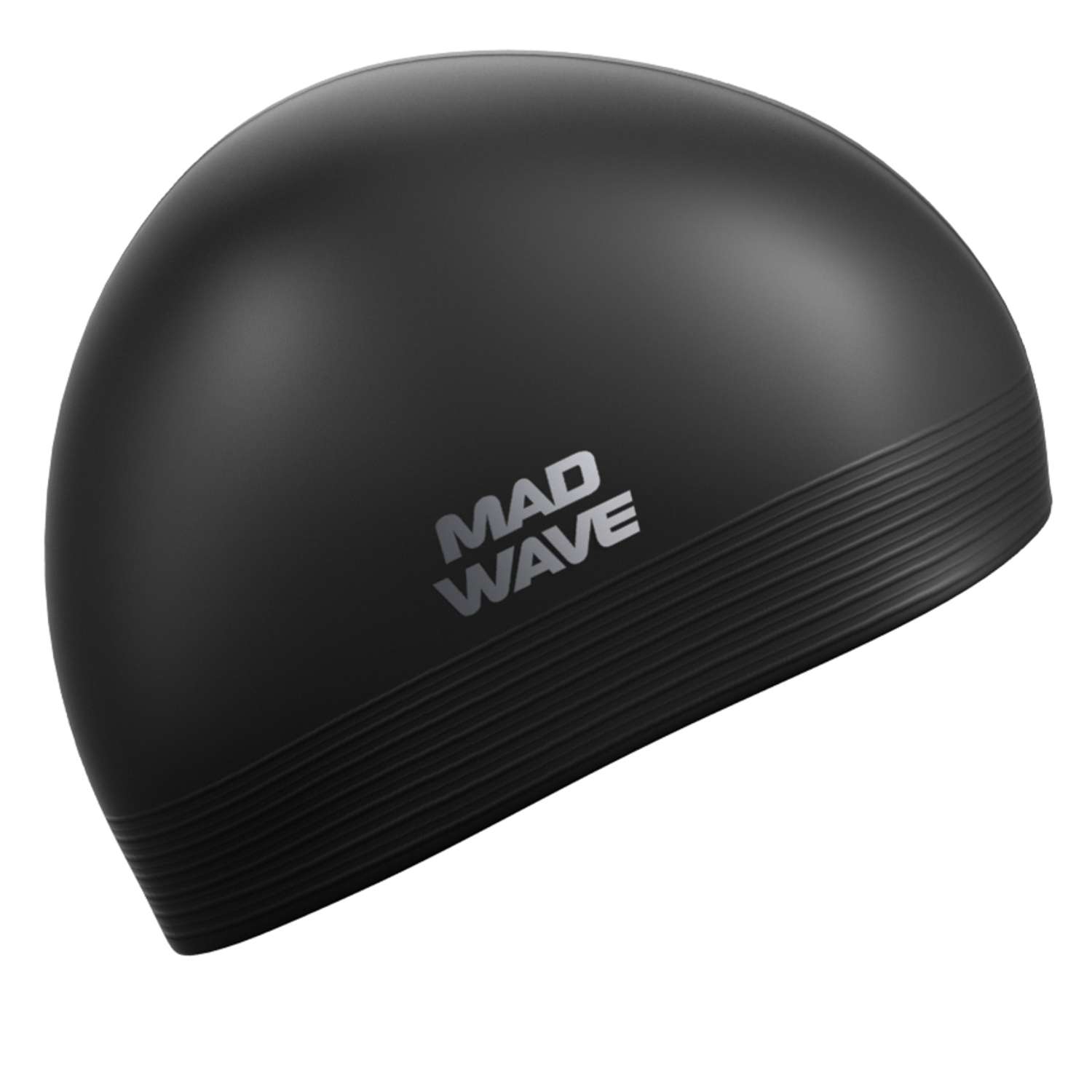 Шапочка для плавания латексная Mad Wave Solid M0565 01 0 01W Черный - фото 2