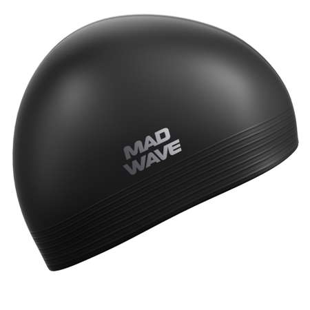 Шапочка для плавания латексная Mad Wave Solid M0565 01 0 01W Черный