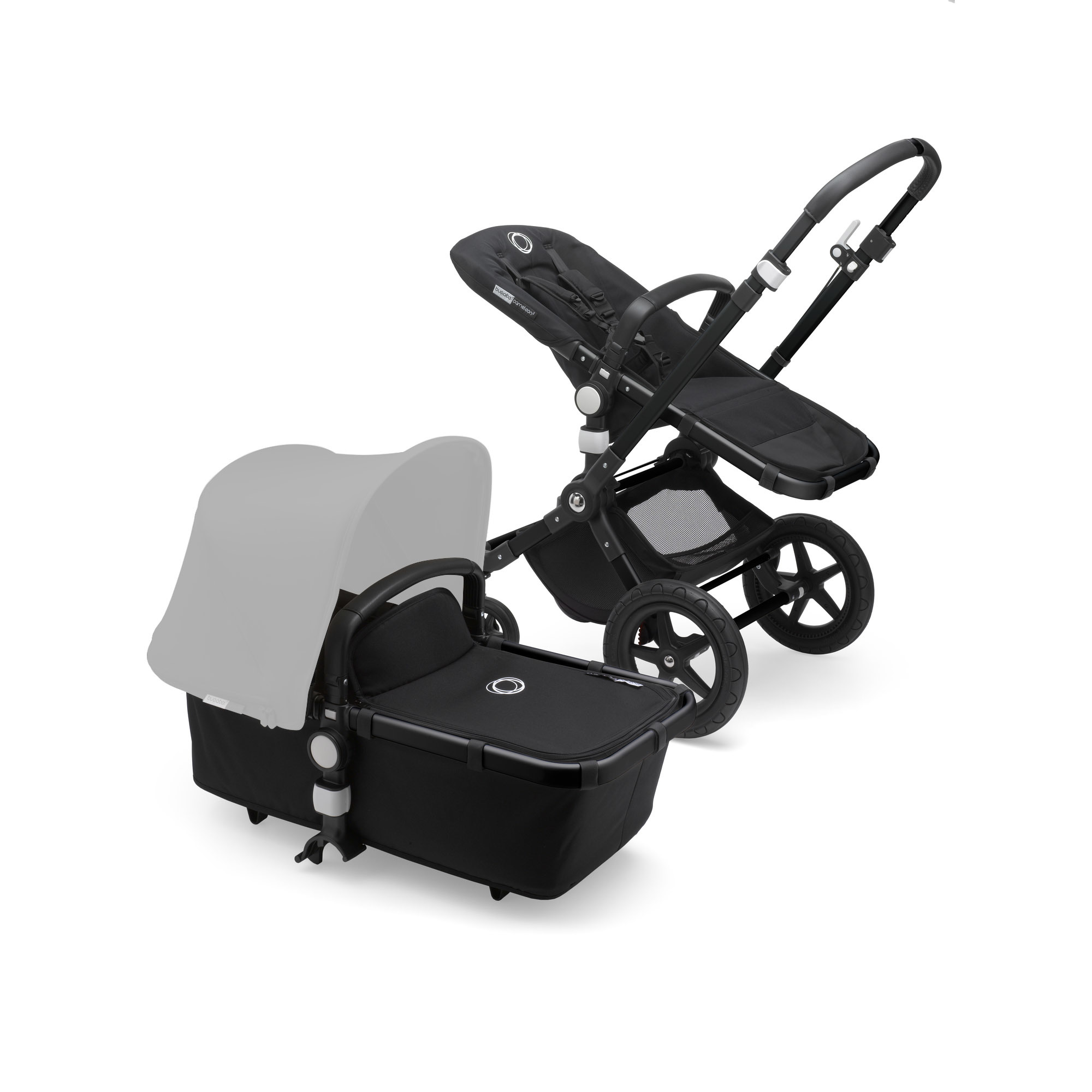 Коляска 2в1 Bugaboo Cameleon3 Plus base Black/Black 239156ZW01 - фото 1