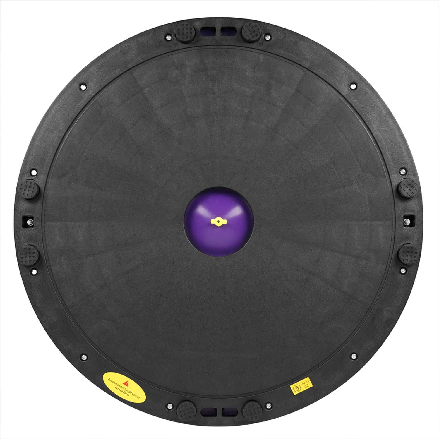 Балансировочная полусфера BOSU STRONG BODY PROFI в комплекте со съемными эспандерами фиолетовая - фото 6