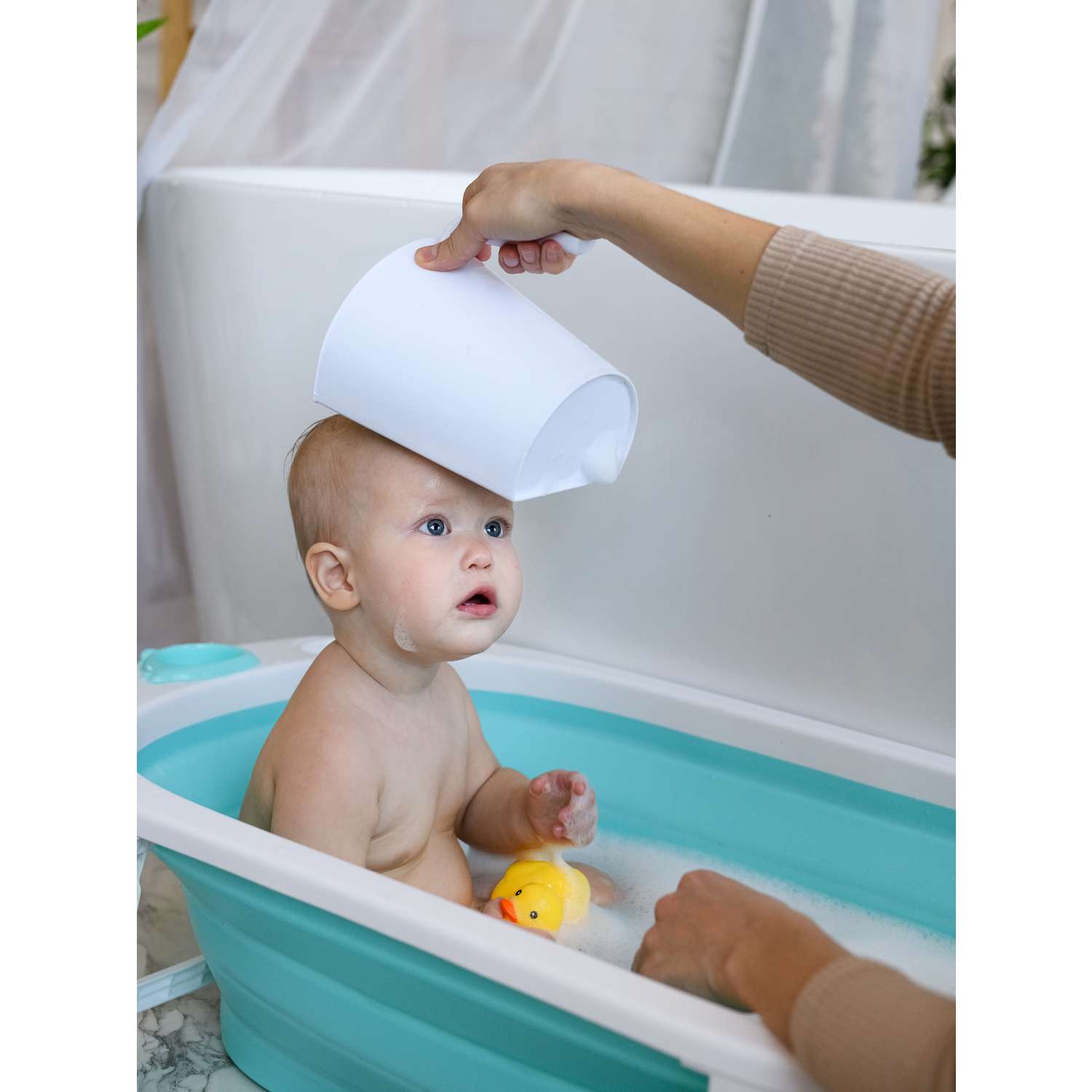 Ковш детский Miyoumi для купания и мытья головы - Mint - фото 16
