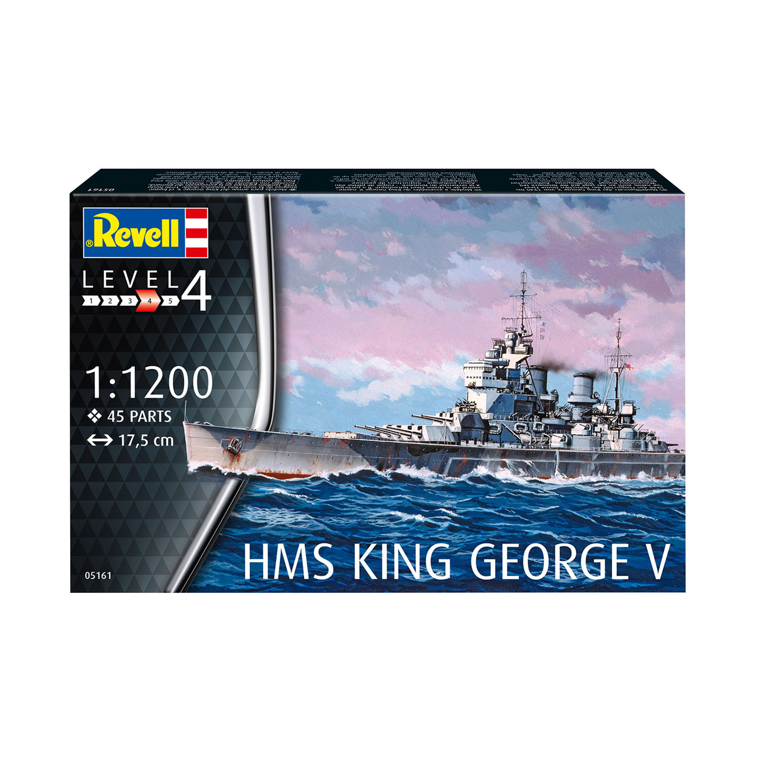 Модель для склейки Revell Линкор HMS King George V 05161 - фото 1