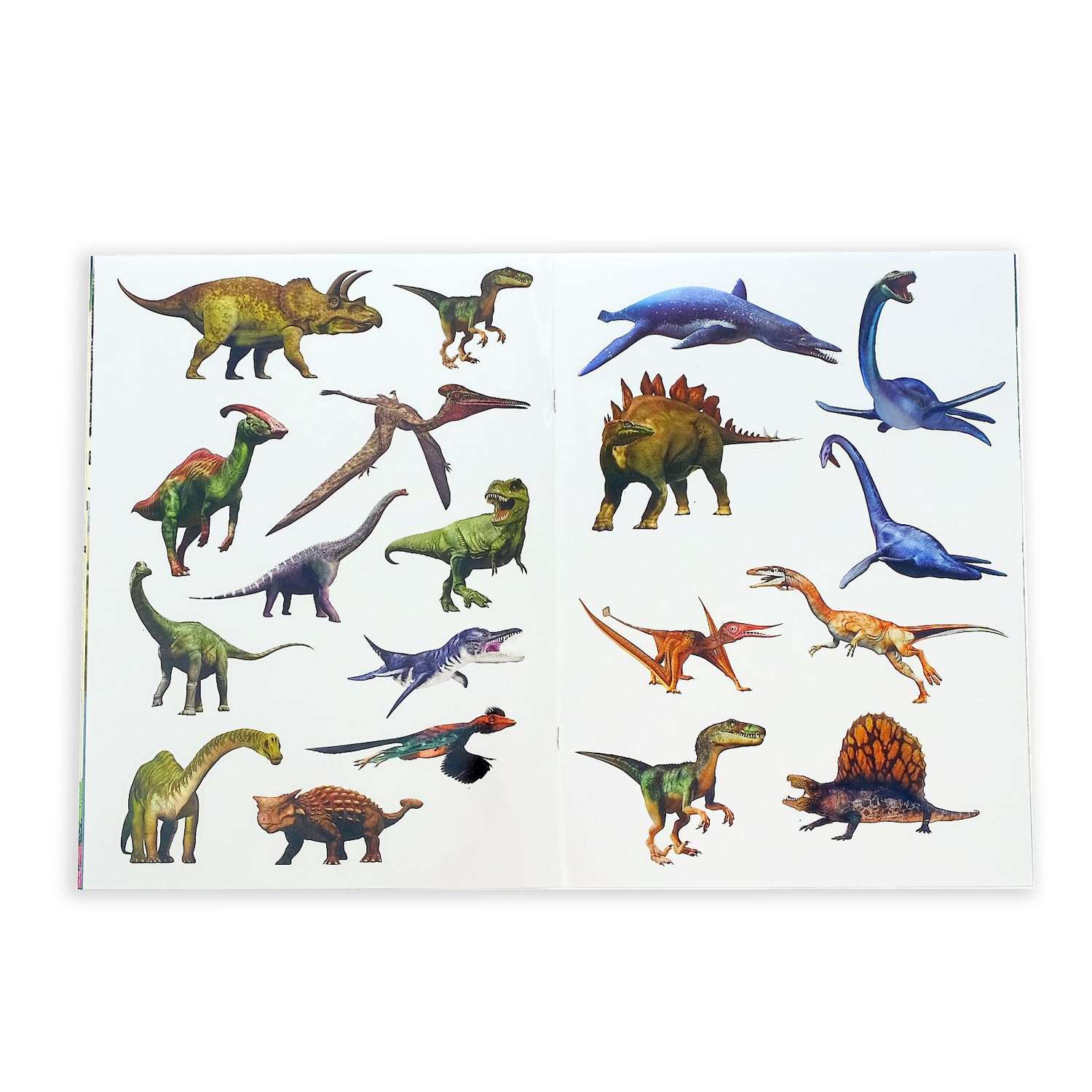 Набор книг с наклейками Буква-ленд «Энциклопедии о динозаврах и космосе» набор 2 шт. по 8 стр. формат А4 - фото 3