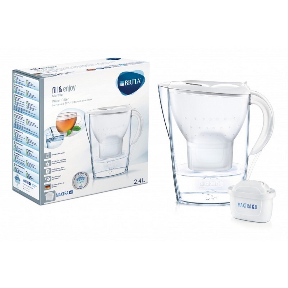 Фильтр-кувшин BRITA Marella ME4W MX+ белая 2.4 л 1026443 - фото 1