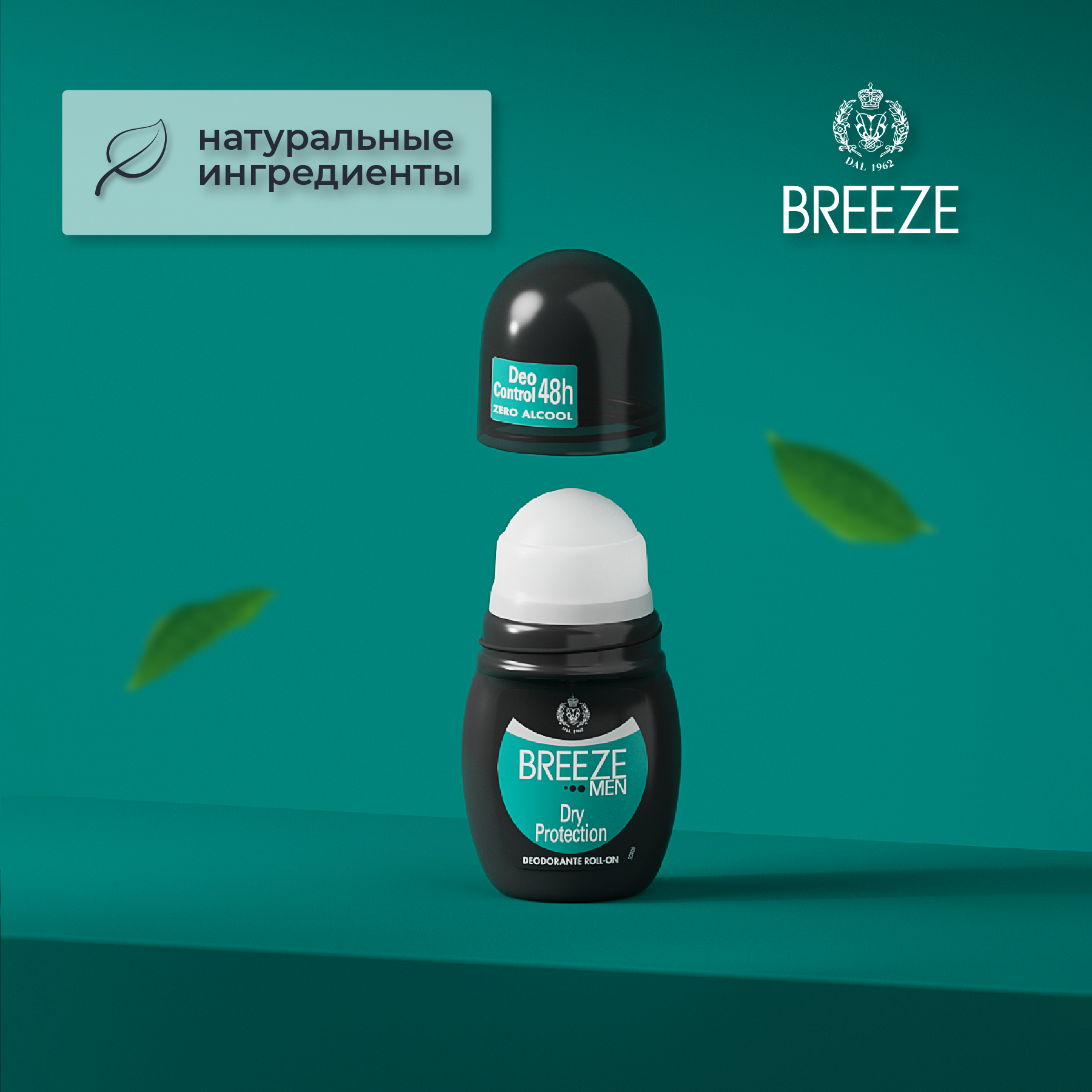 Дезодорант роликовый BREEZE для тела dry protection 50мл - фото 3