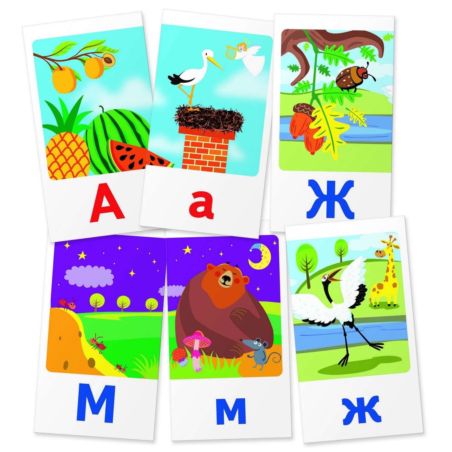 Карточки Айрис ПРЕСС Дошкольное обучение 6 Буквы Весь алфавит от А до Я - фото 3
