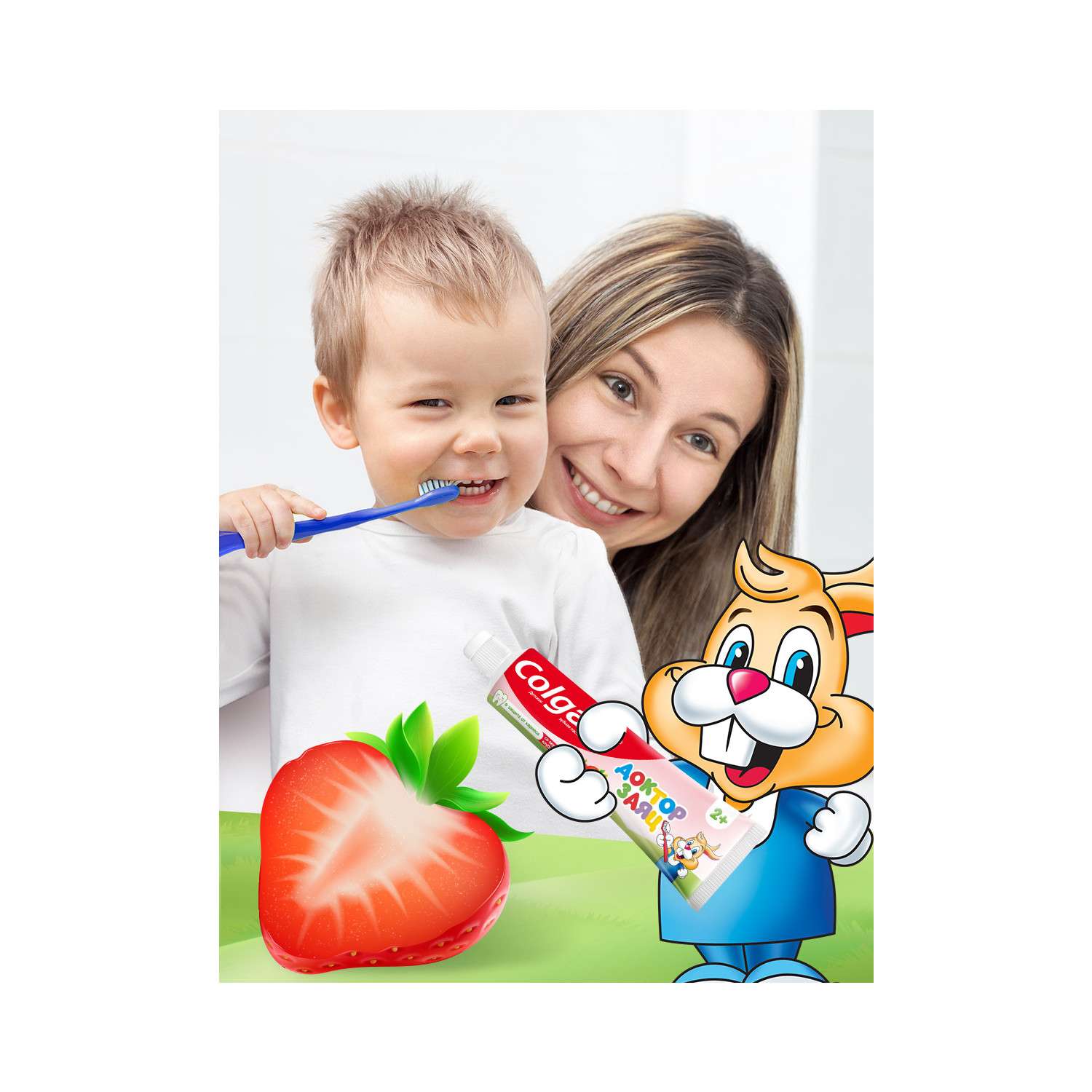 Зубная паста Colgate Доктор Заяц Клубника с 2лет 50мл - фото 13