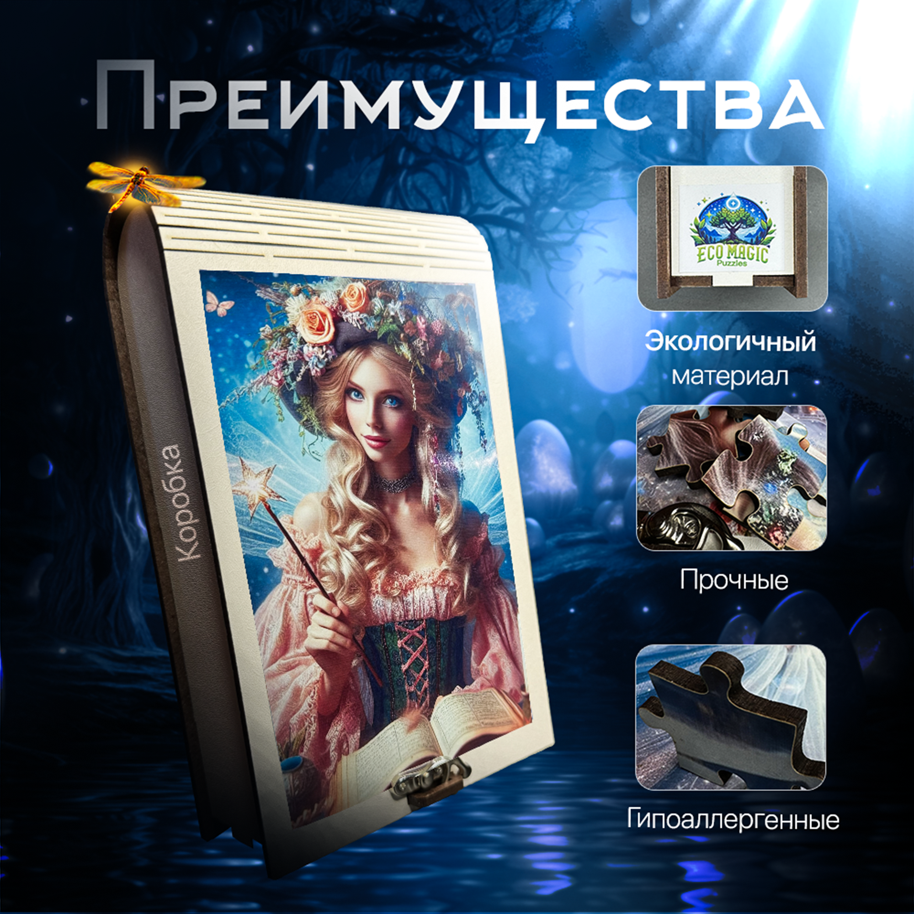 Пазлы Eco Magic Puzzles Фея - фото 2