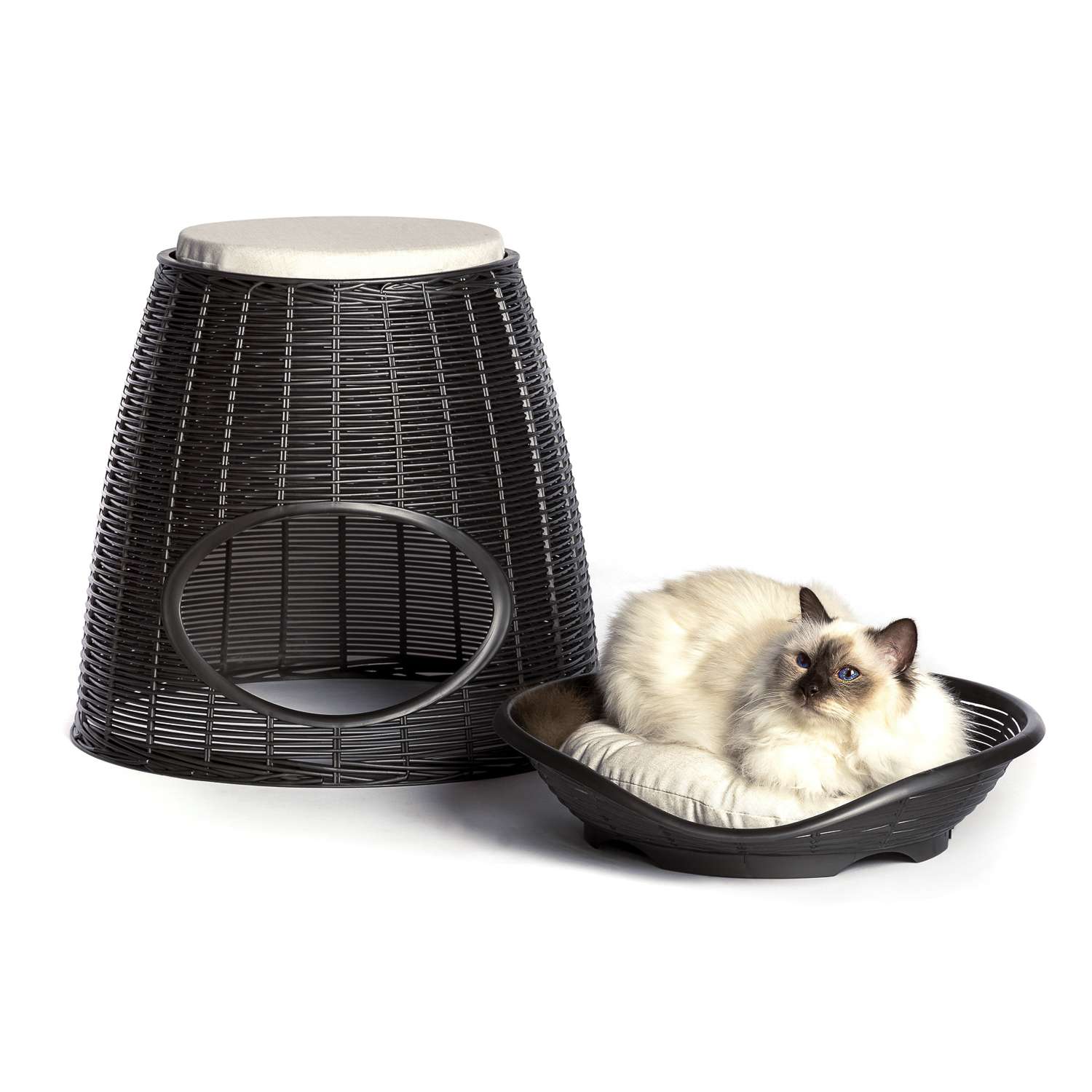 Домик для кошек Bama Pet Pasha с подушечками Коричневый 19120 - фото 2