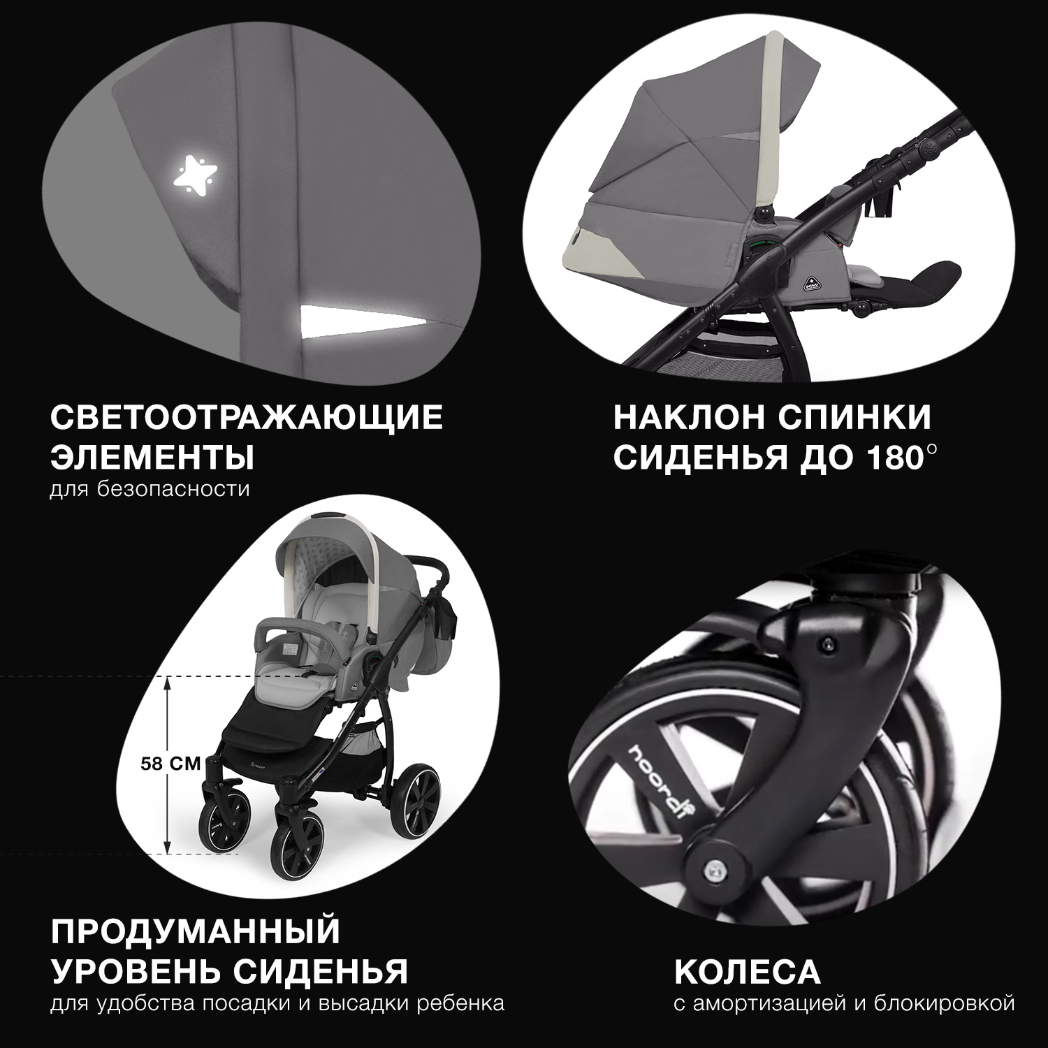 Коляска 2в1 Noordi Polaris Sport 653 - фото 4