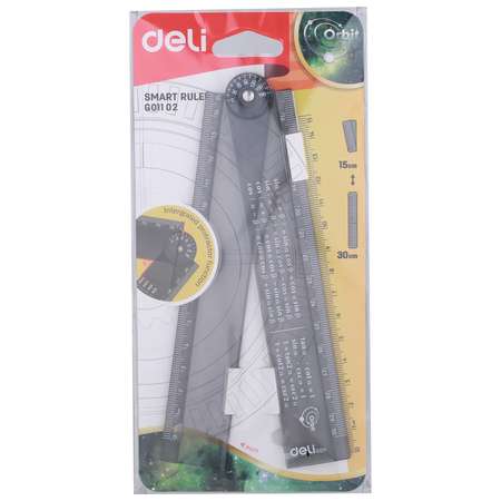 Линейка Deli Orbit 30см EG01102