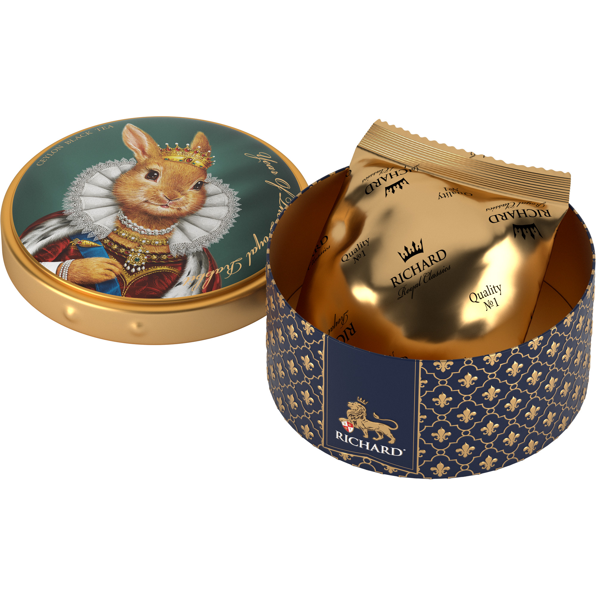 Чай черный крупнолистовой Richard Year of the Royal Rabbit с символом нового года королева 40 гр - фото 3