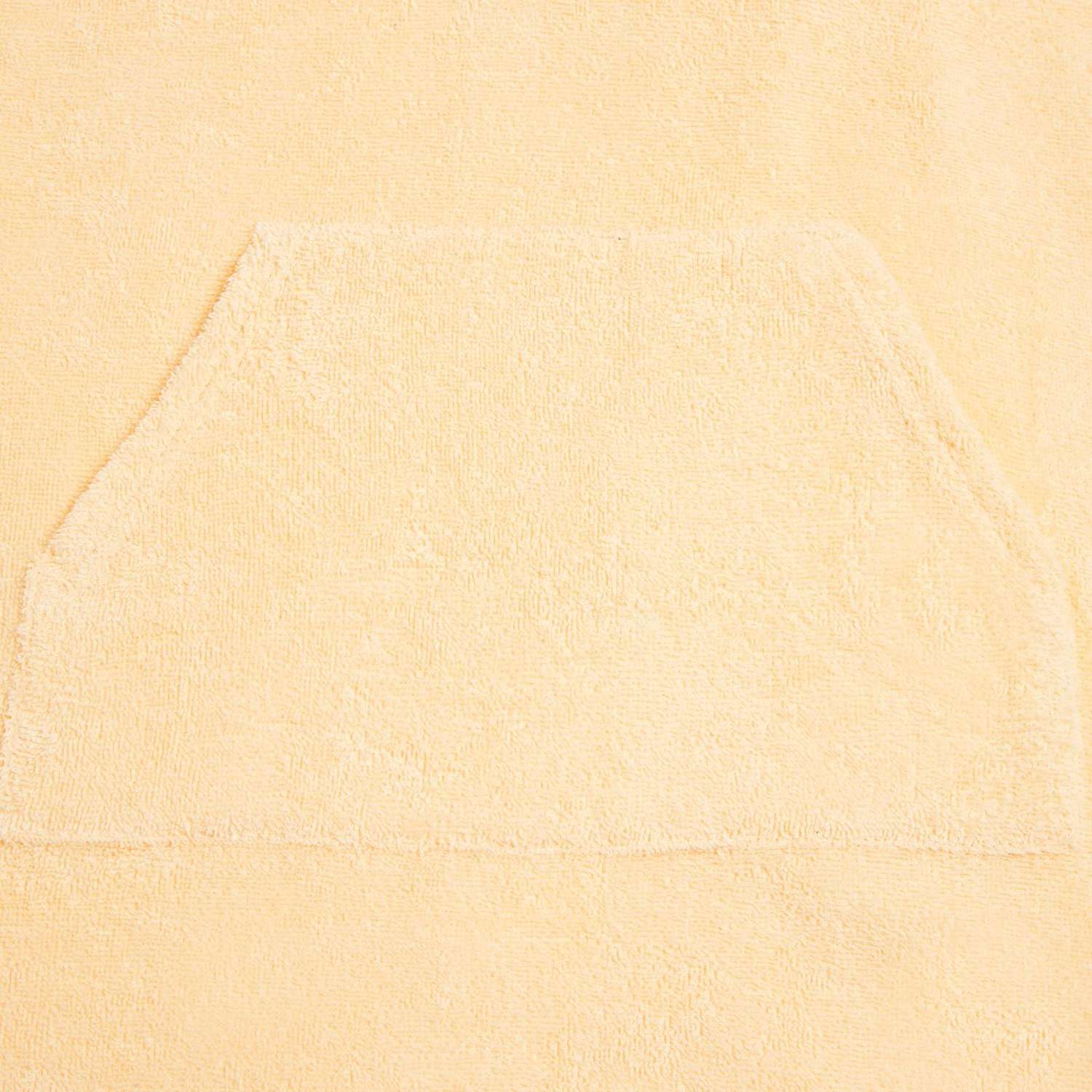 Полотенце-пончо Крошка Я с карманом молочный размер 32-38 - фото 5