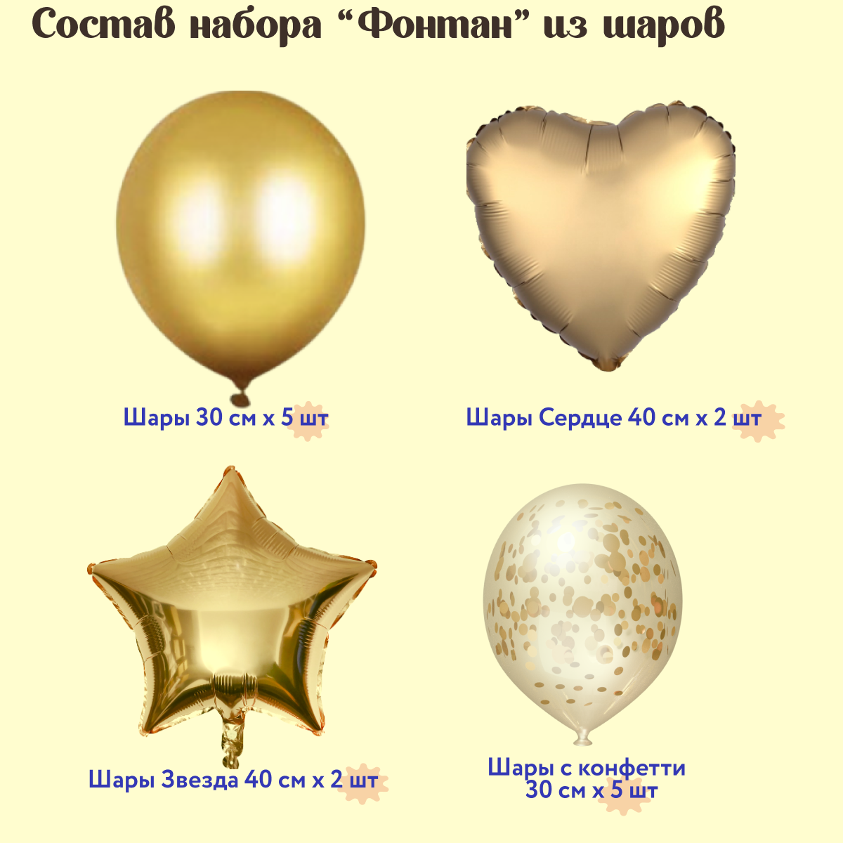 Фонтан из воздушных шаров Мишины шарики Набор для праздничного оформления детского дня рождения - фото 2