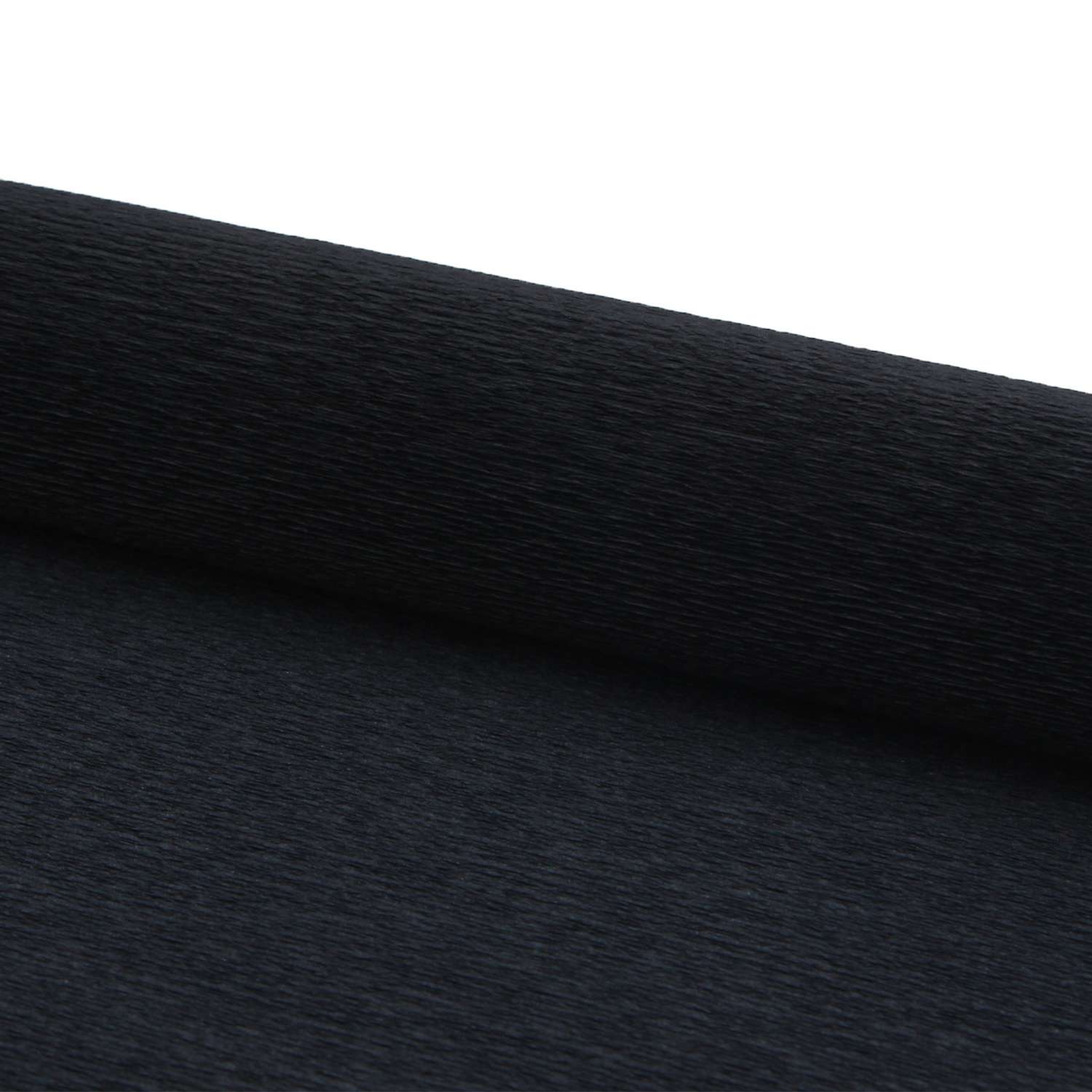 Бумага Айрис гофрированная креповая для творчества 50 см х 2.5 м 140 г черная - фото 3