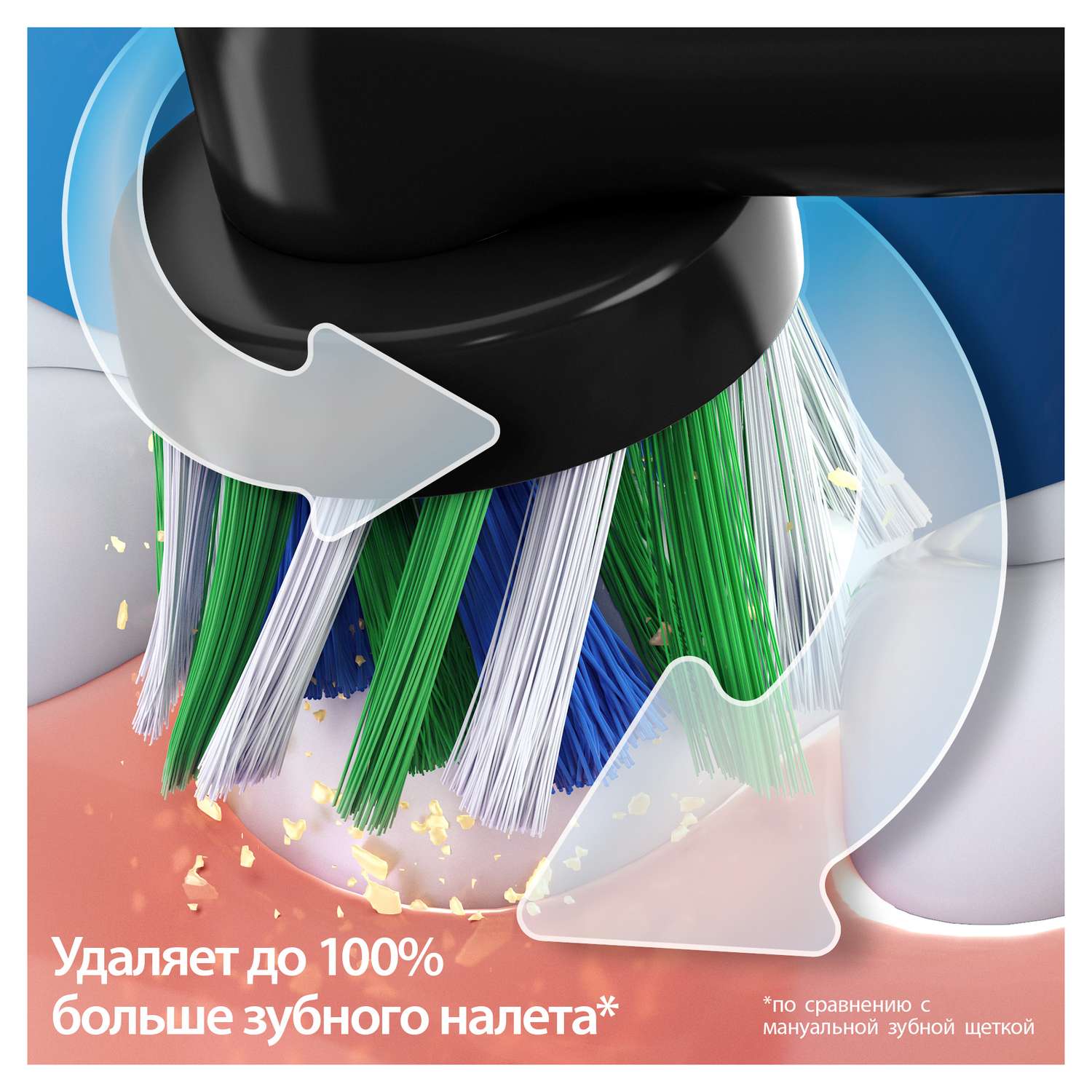 Зубная щётка электрическая Oral-B Vitality Pro Для бережной чистки Чёрная - фото 6