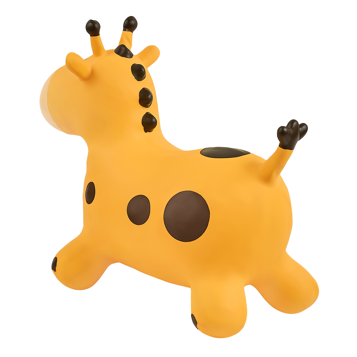 Прыгун LAKO SPORT Надувной Желтый жираф Раф в комплекте с насосом - фото 10