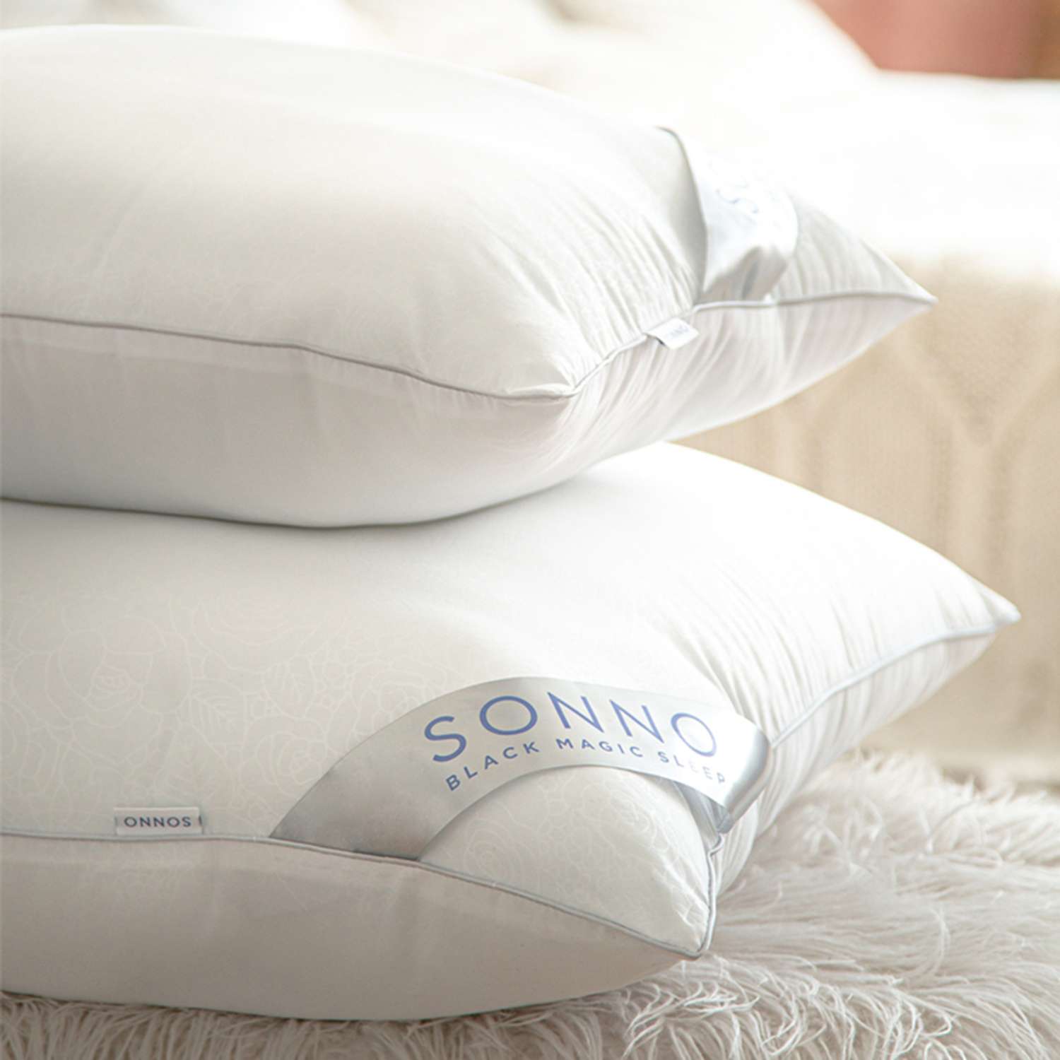 Подушка SONNO EVA 50x70 см Комплект из двух подушек для сна гипоаллергенный наполнитель Amicor TM - фото 4