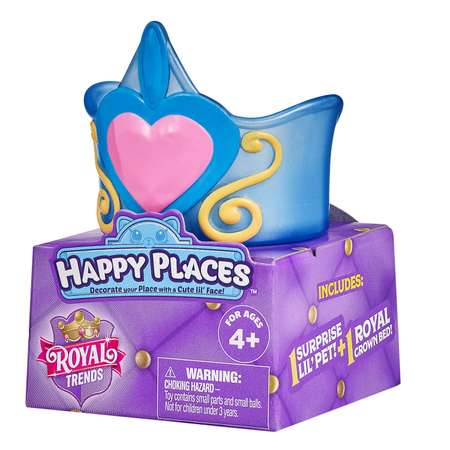 Игрушка Happy Places Shopkins (Happy Places) Королевская мода Маленький питомец Голубой в непрозрачной упаковке (Сюрприз) 57574_1