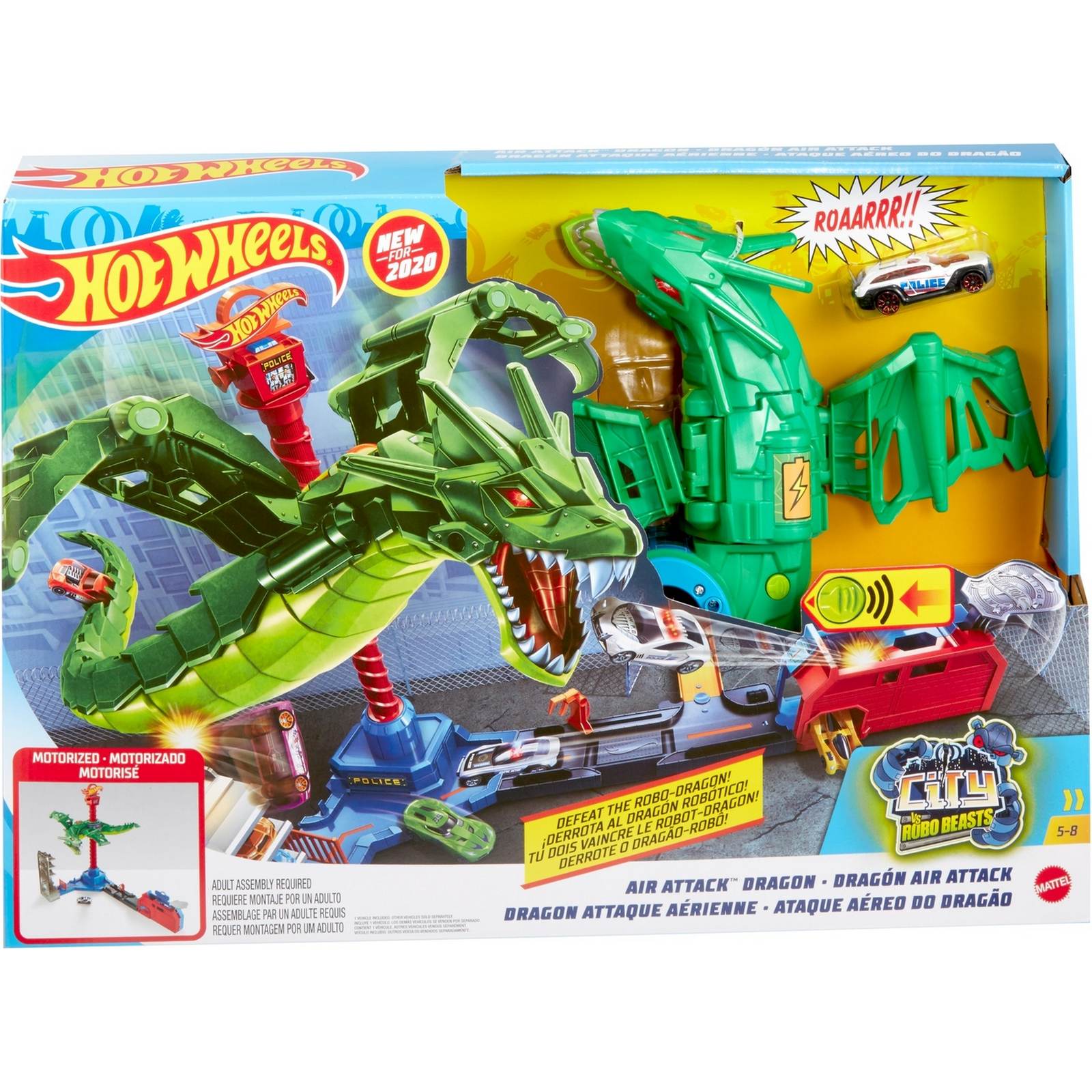 Трек Hot Wheels Воздушная атака дракона с пусковой установкой GJL13 - фото 2