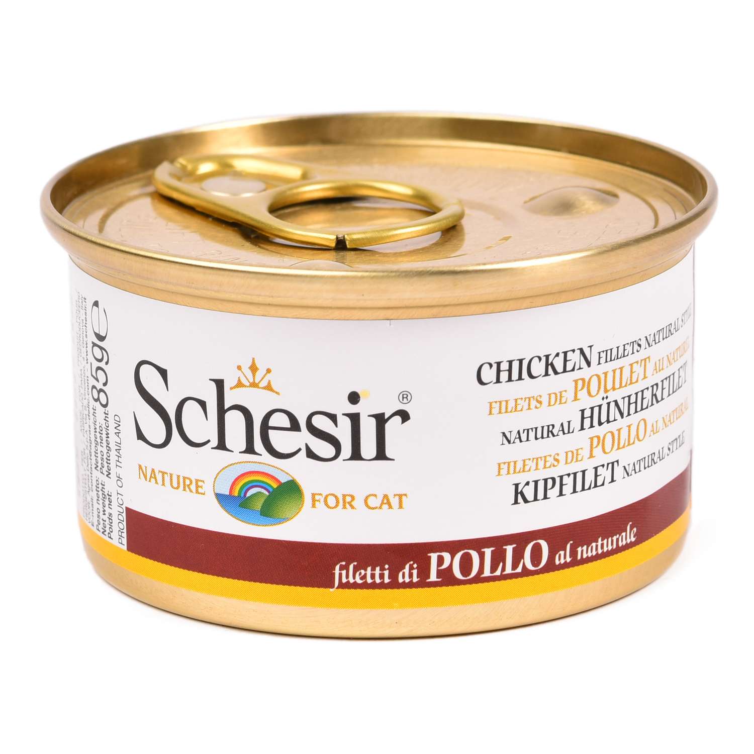 Корм влажный для кошек Schesir 85г курица с рисом в собственном соку - фото 2