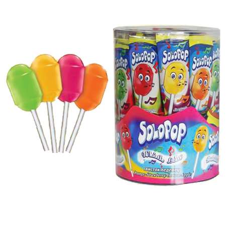 Карамель леденцовая Fun Candy Lab Свисток SoloPop 60 шт по 16 гр