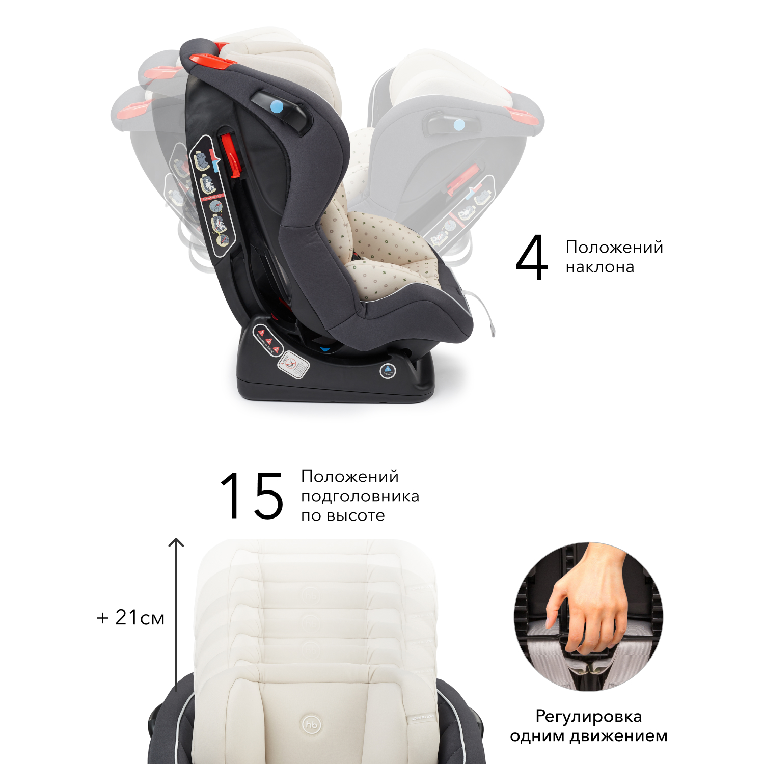 Автокресло Happy Baby Passenger V2 0-25 кг - фото 7