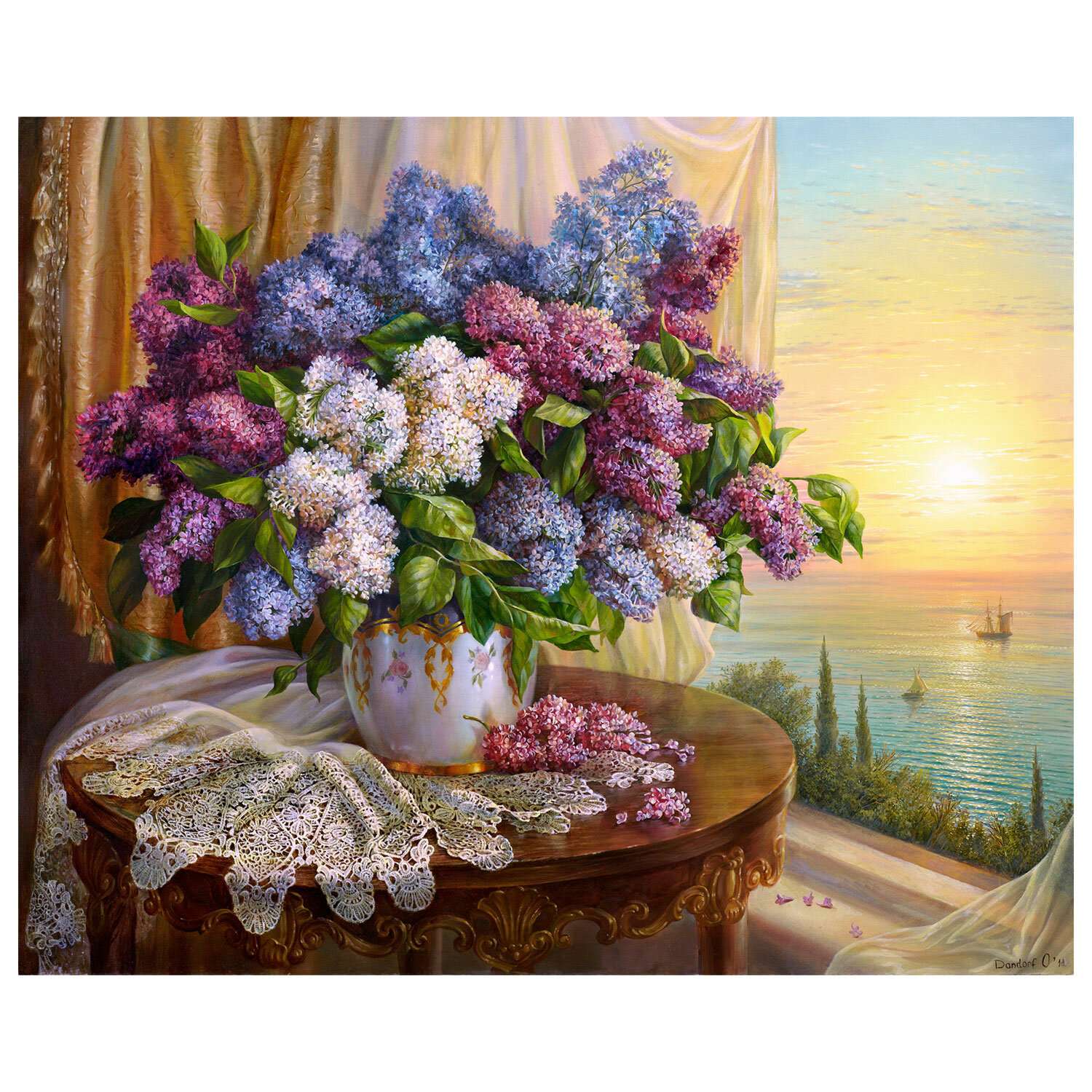 Картина по номерам Остров Сокровищ на холсте цветы набор для творчества - фото 2