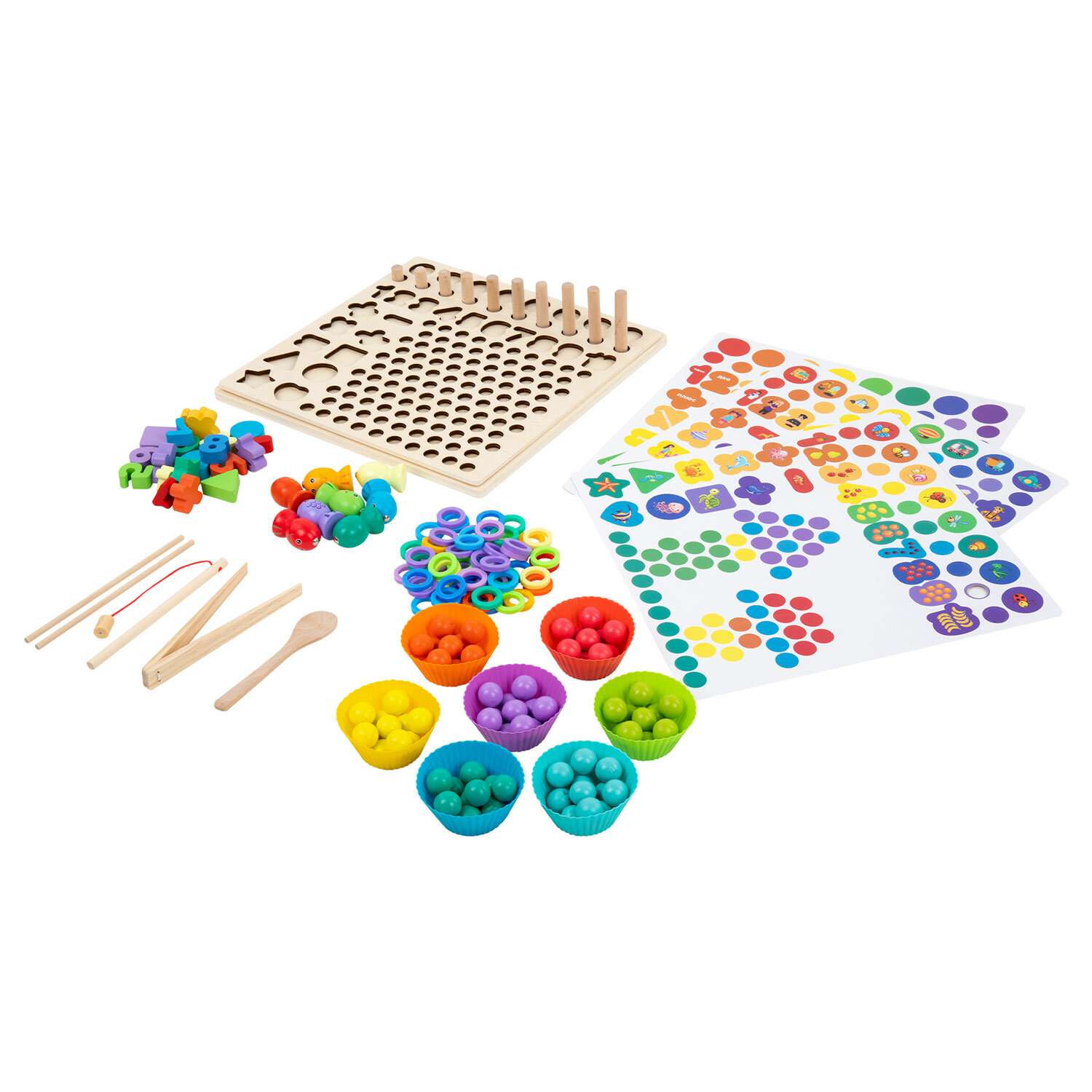 Сортер деревянный Brauberg для малышей мозаика Монтессори развивающие игрушки - фото 9