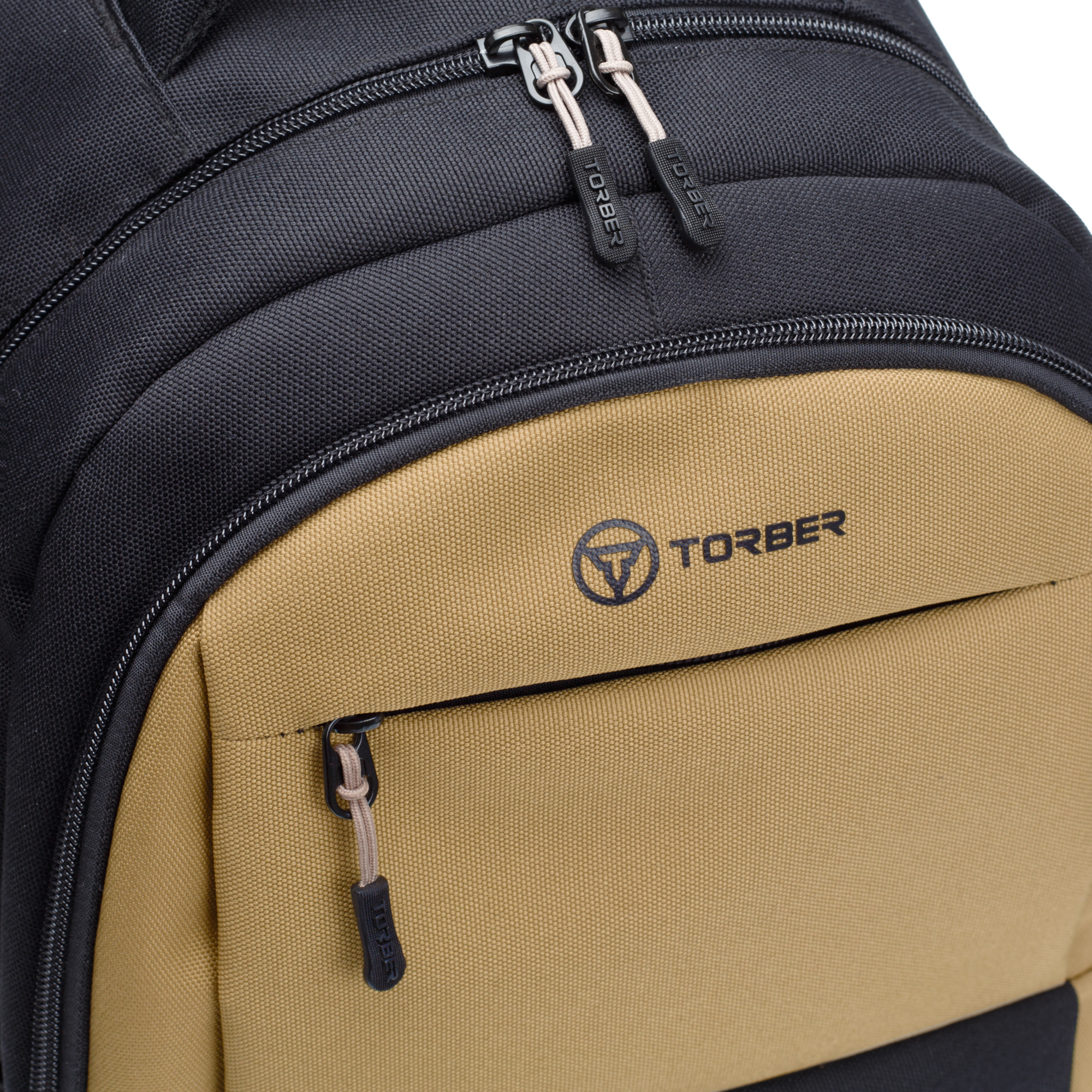 Рюкзак TORBER CLASS X черно-бежевый и мешок для сменной обуви в подарок - фото 8