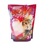 Наполнитель для кошек BraVa Гламур силикагелевый впитывающий цветы 3.8л