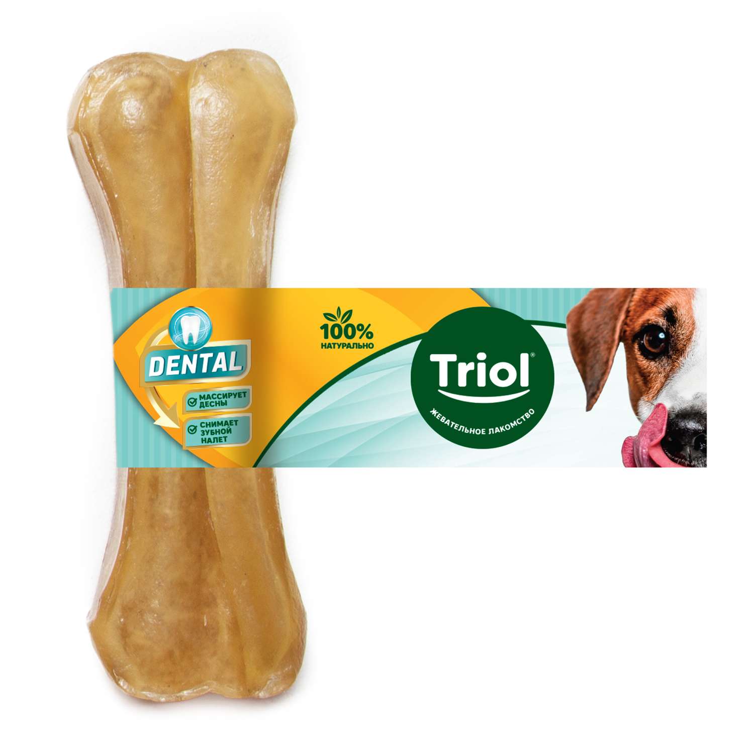 Лакомство для собак Triol Dental 20г косточка жевательная 7.5см - фото 1