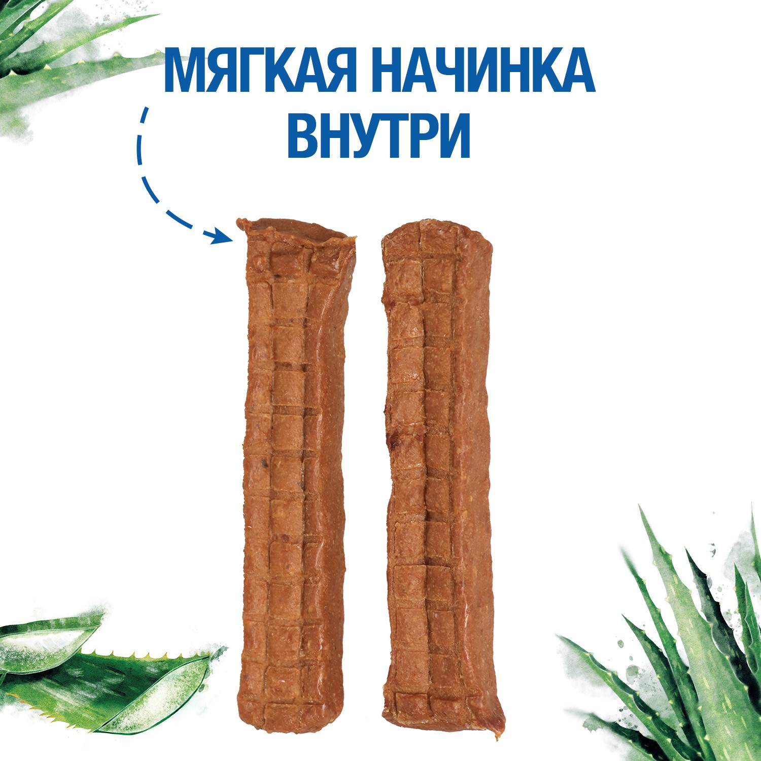 Лакомство для собак Monge Gift 40г Skin support Мясные батончики со свежим лососем алоэ вера и дрожжами - фото 3