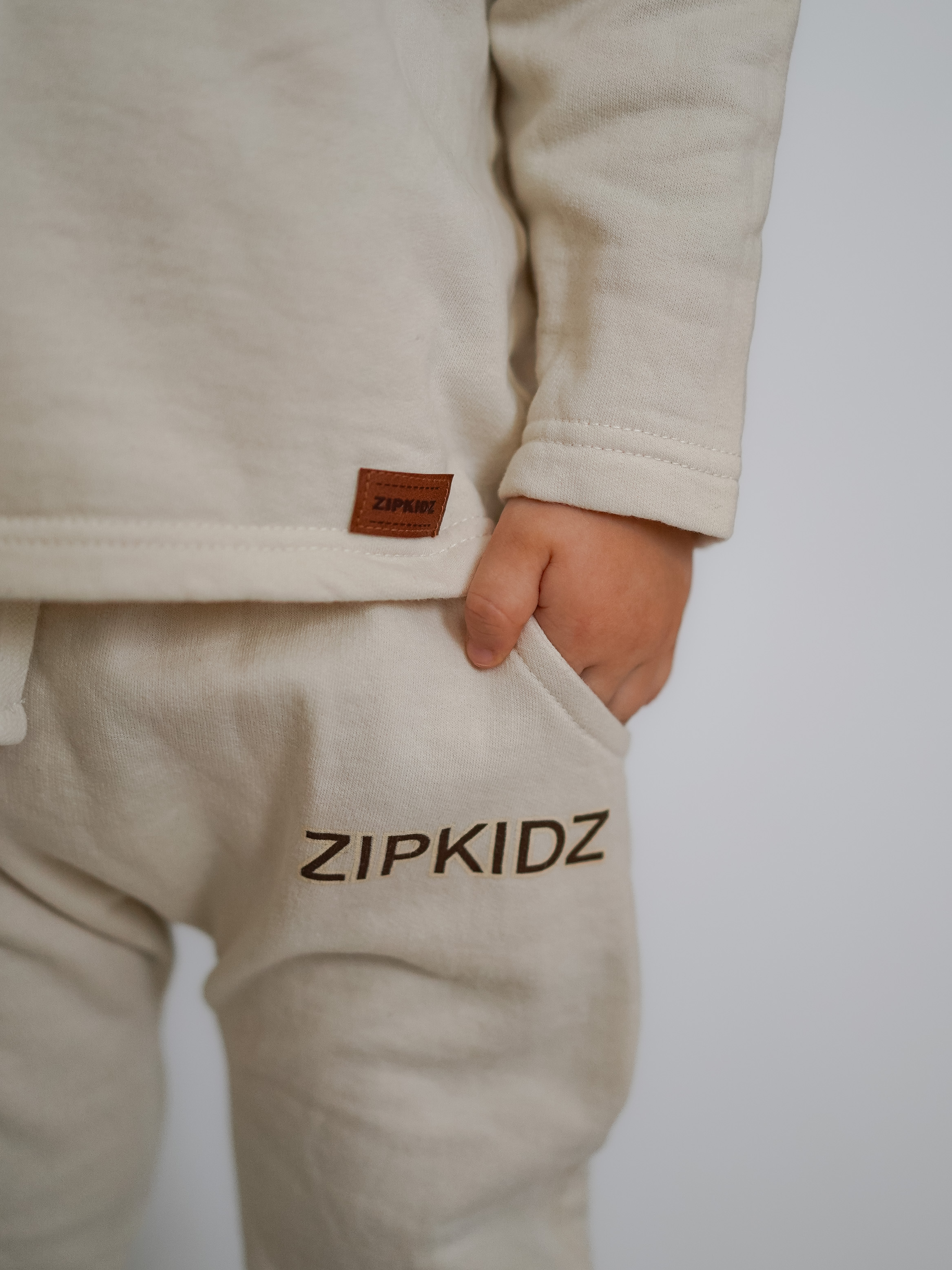 Лонгслив и брюки ZipkidZ KD-128-бежевый - фото 10