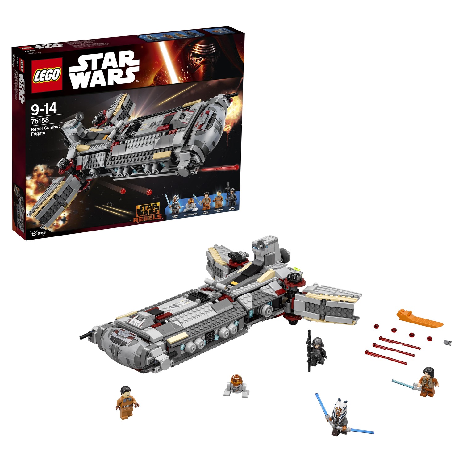 Конструктор LEGO Star Wars TM Боевой фрегат Повстанцев (75158) купить по  цене 10999 ₽ в интернет-магазине Детский мир