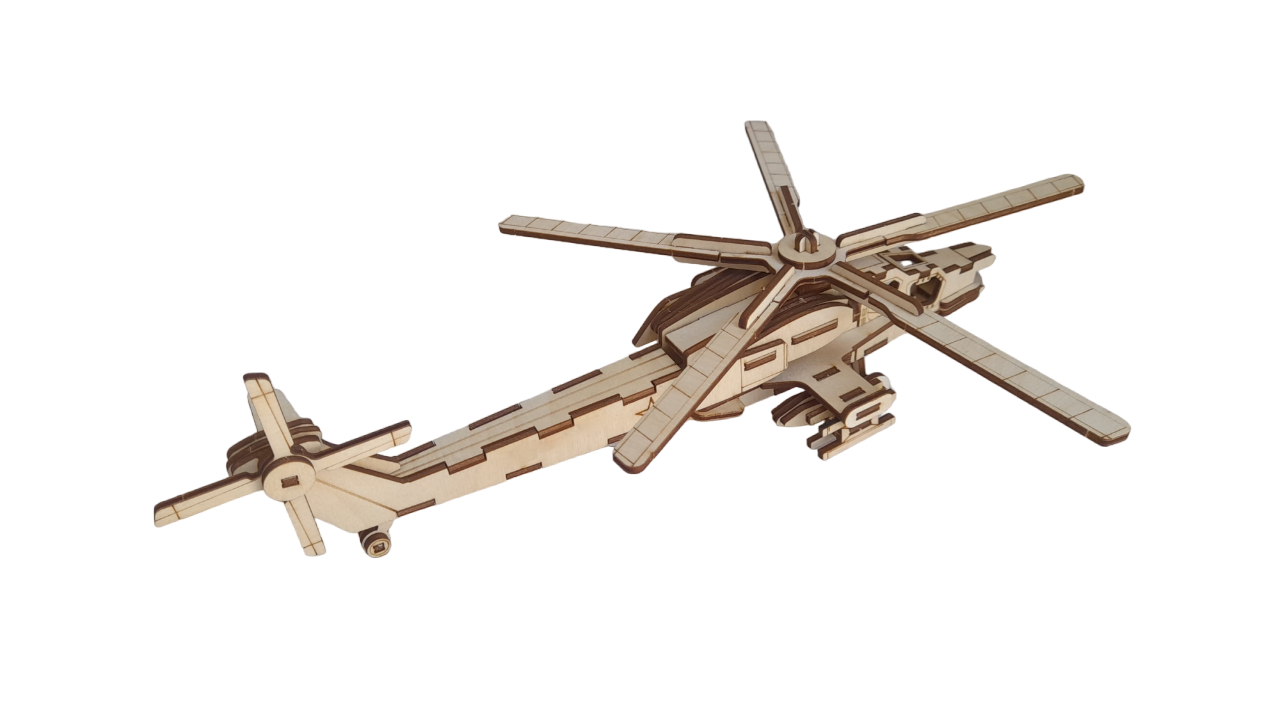 Сборная модель конструктор Чудо-Дерево Вертолет МИ-28 - фото 5