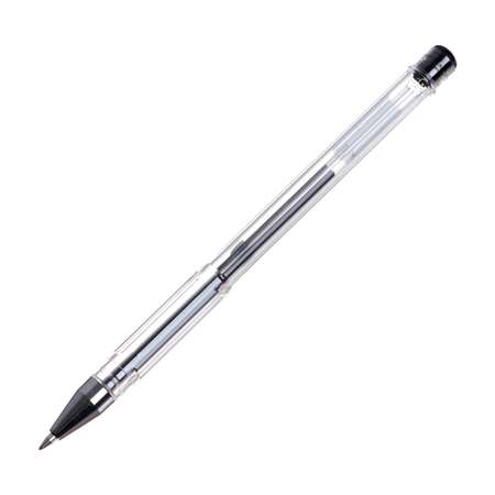 Ручка Calligrata гелевая 0.5 мм черная корпус прозрачный