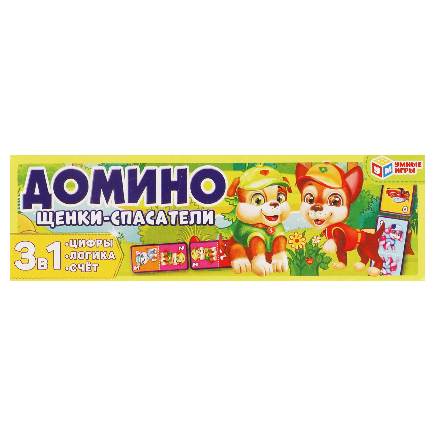 Настольная игра Умные игры Домино Щенки-спасатели - фото 1