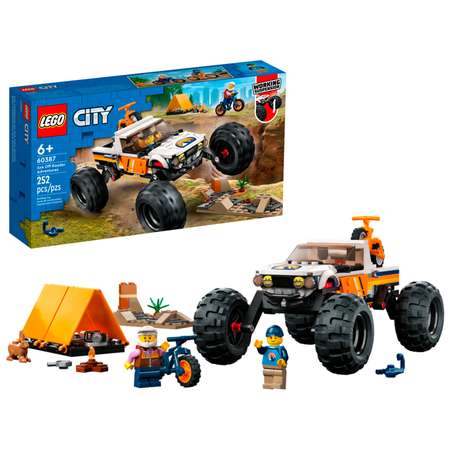 Конструктор детский LEGO City Внедорожник 4x4 для приключений 60387