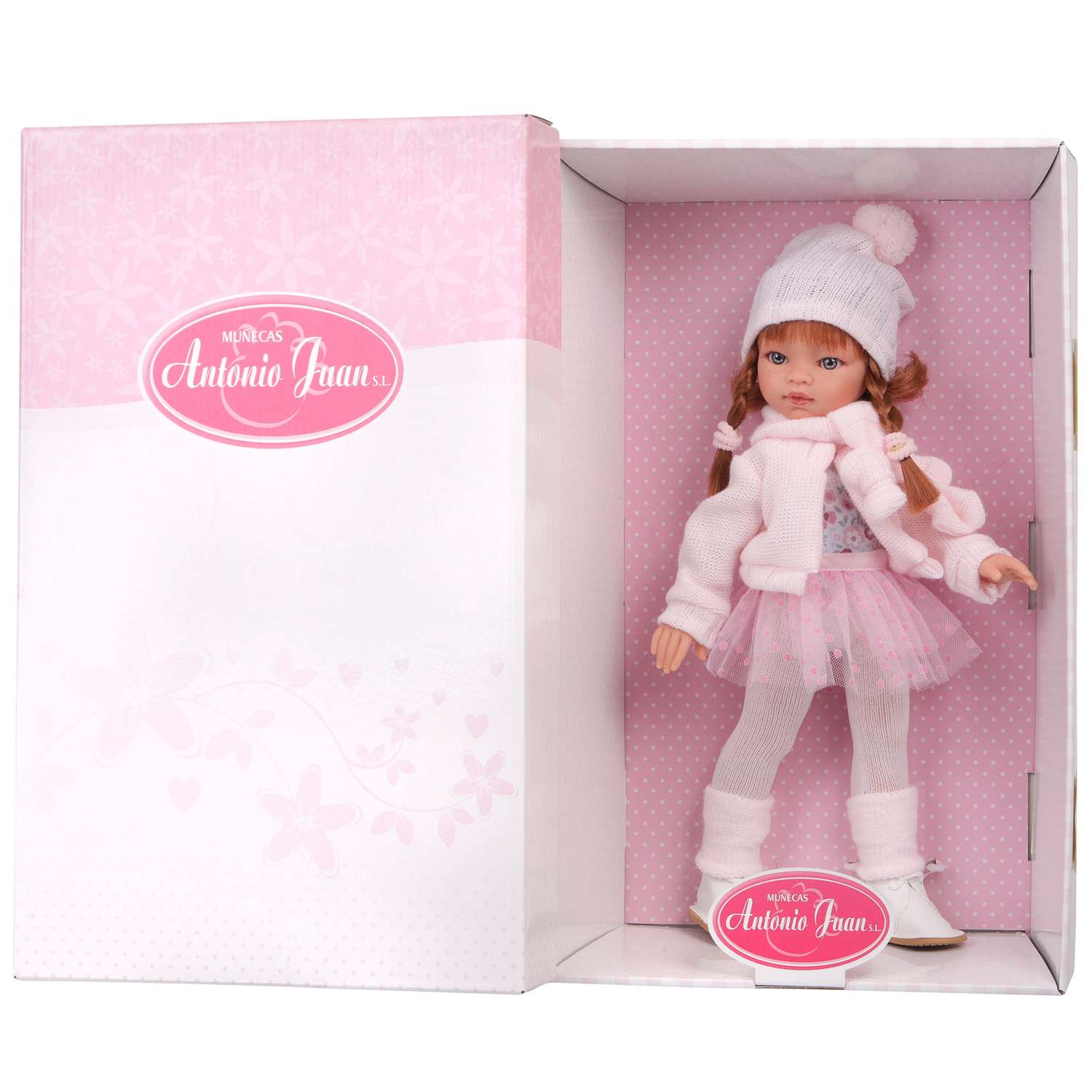 Кукла девочка Antonio Juan Эльвира в розовом 33 см виниловая 25085 - фото 11