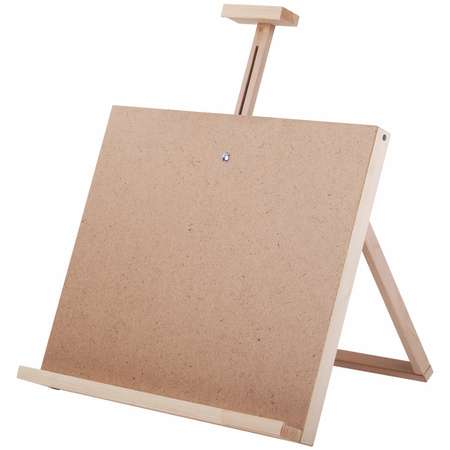 Мольберт-планшет Brauberg настольный из липы для рисования деревянный регулируемый верхний держатель